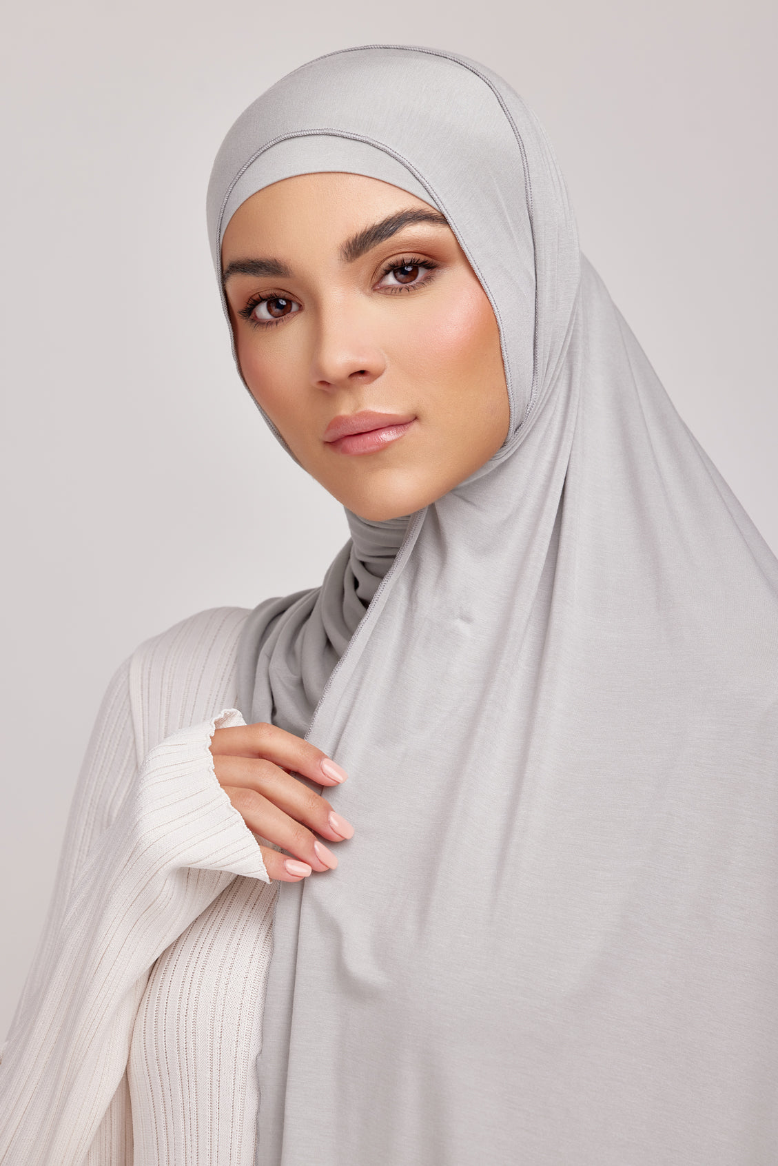 OEKO-TEX™ Bamboo Jersey Hijab Set - Minted Meadow