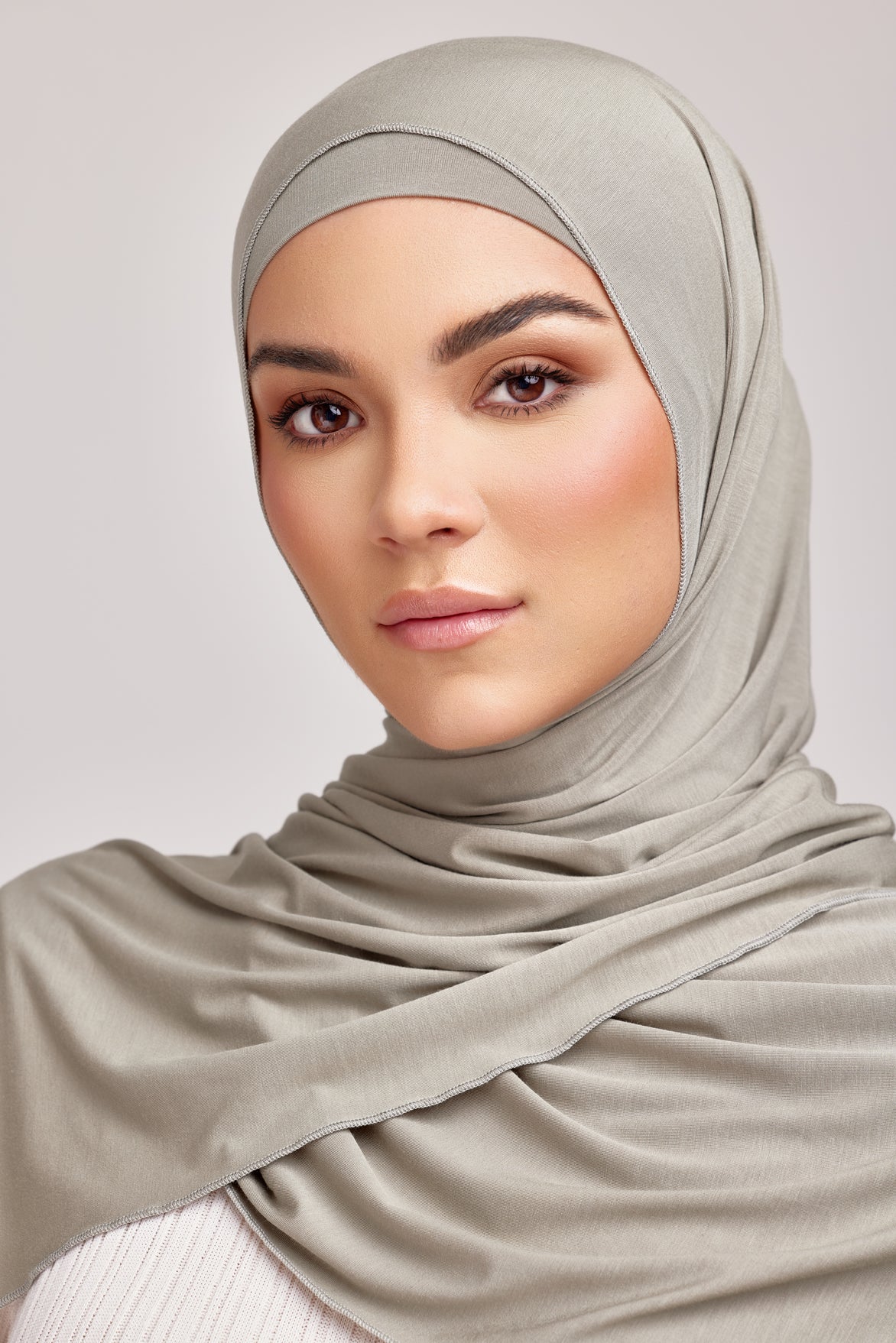 OEKO-TEX™ Bamboo Jersey Hijab Set - Moss Whisper