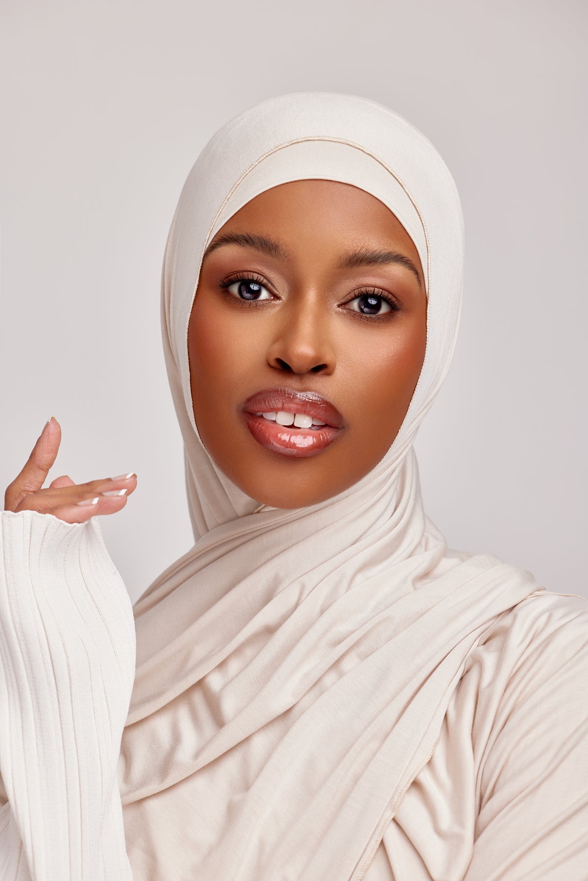 OEKO-TEX™ Bamboo Jersey Hijab Set - Warm Dune