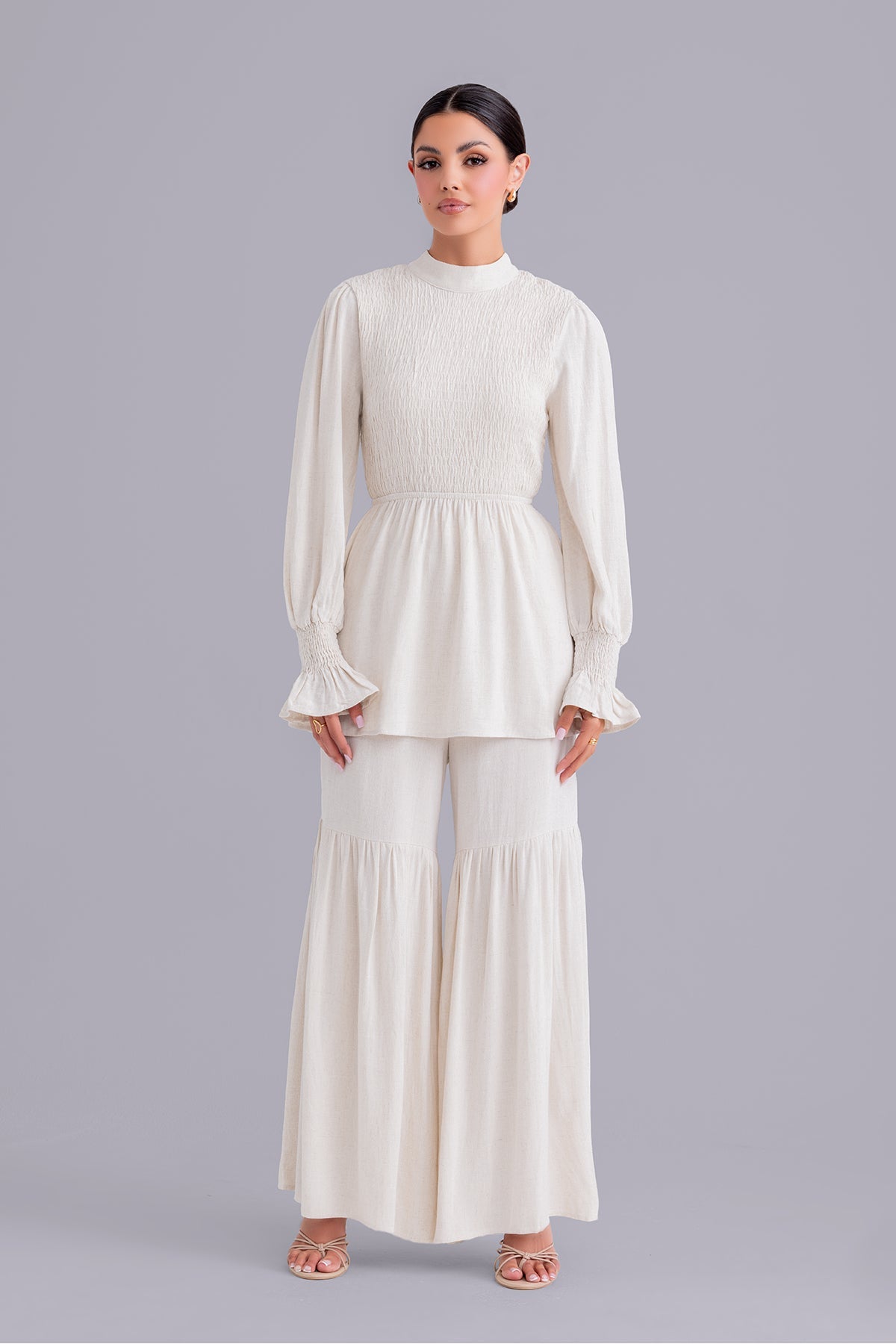 linen smock top