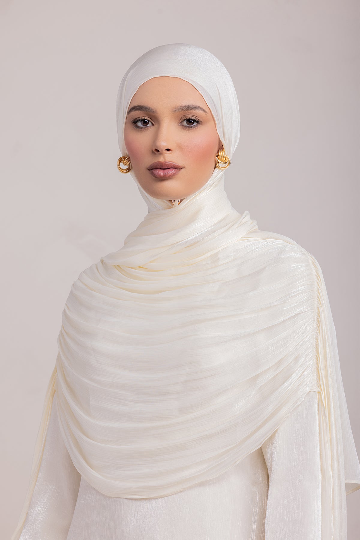 Muna Matching Hijab - Ivory