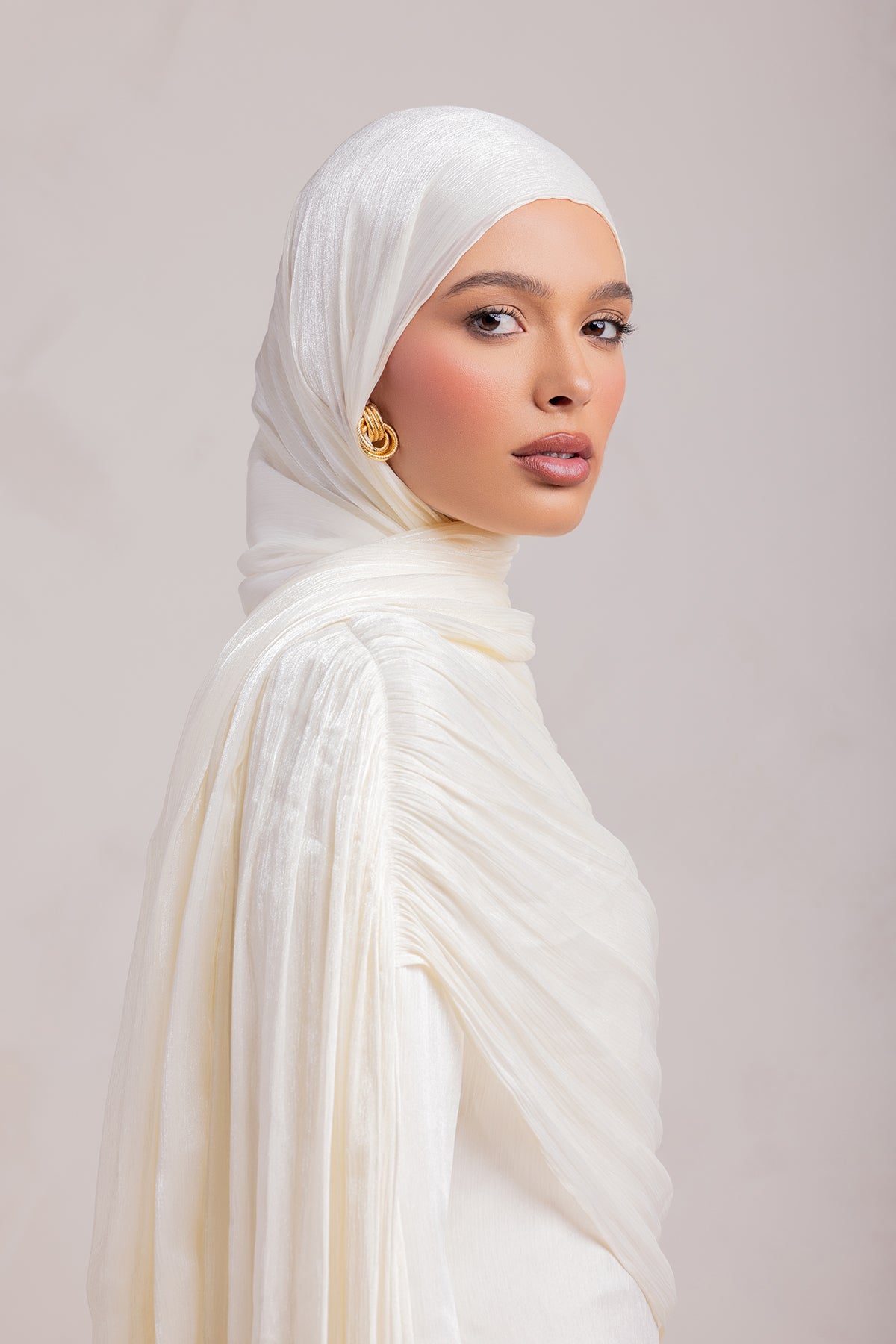 Muna Matching Hijab - Ivory