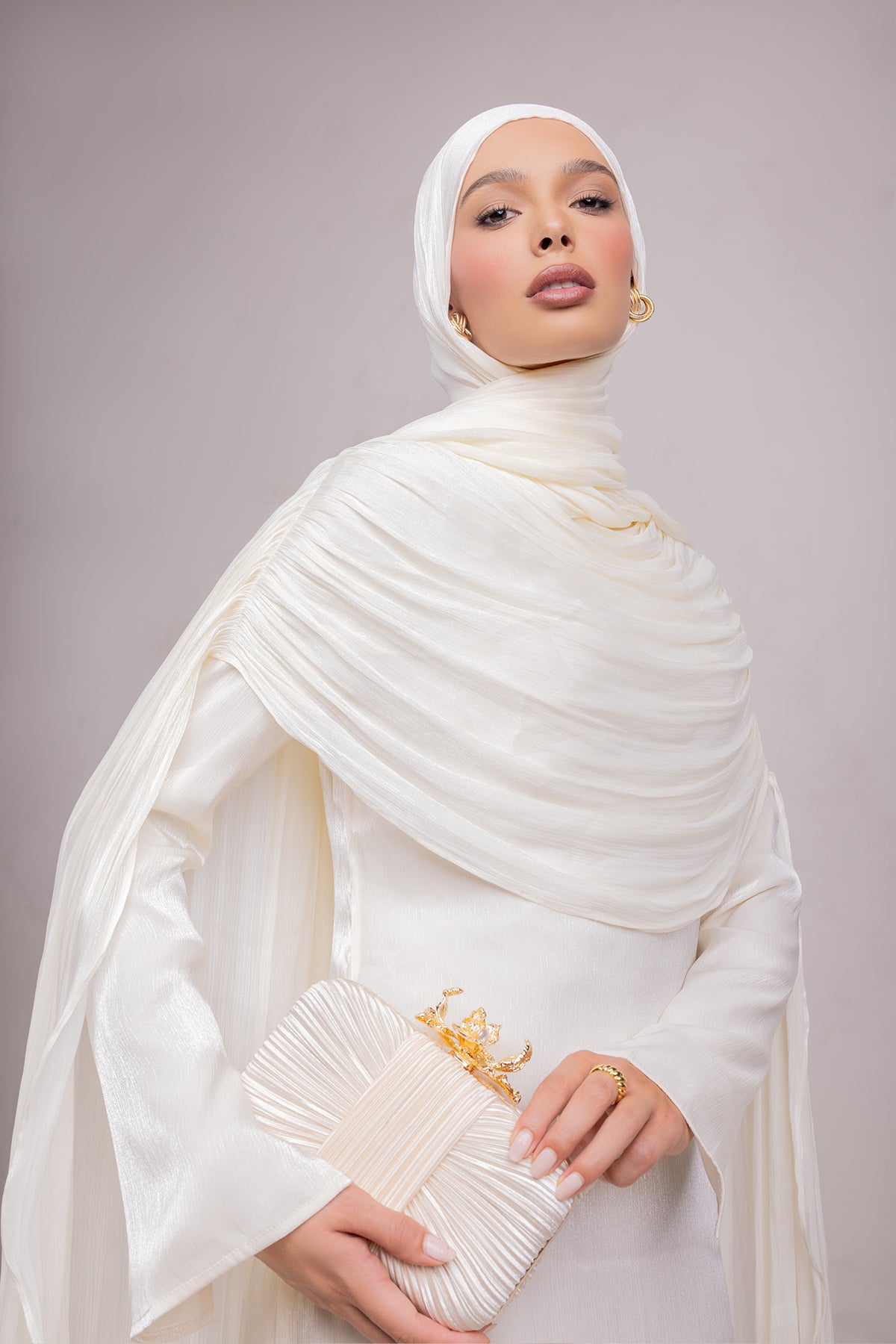 Muna Cape Gown - Ivory