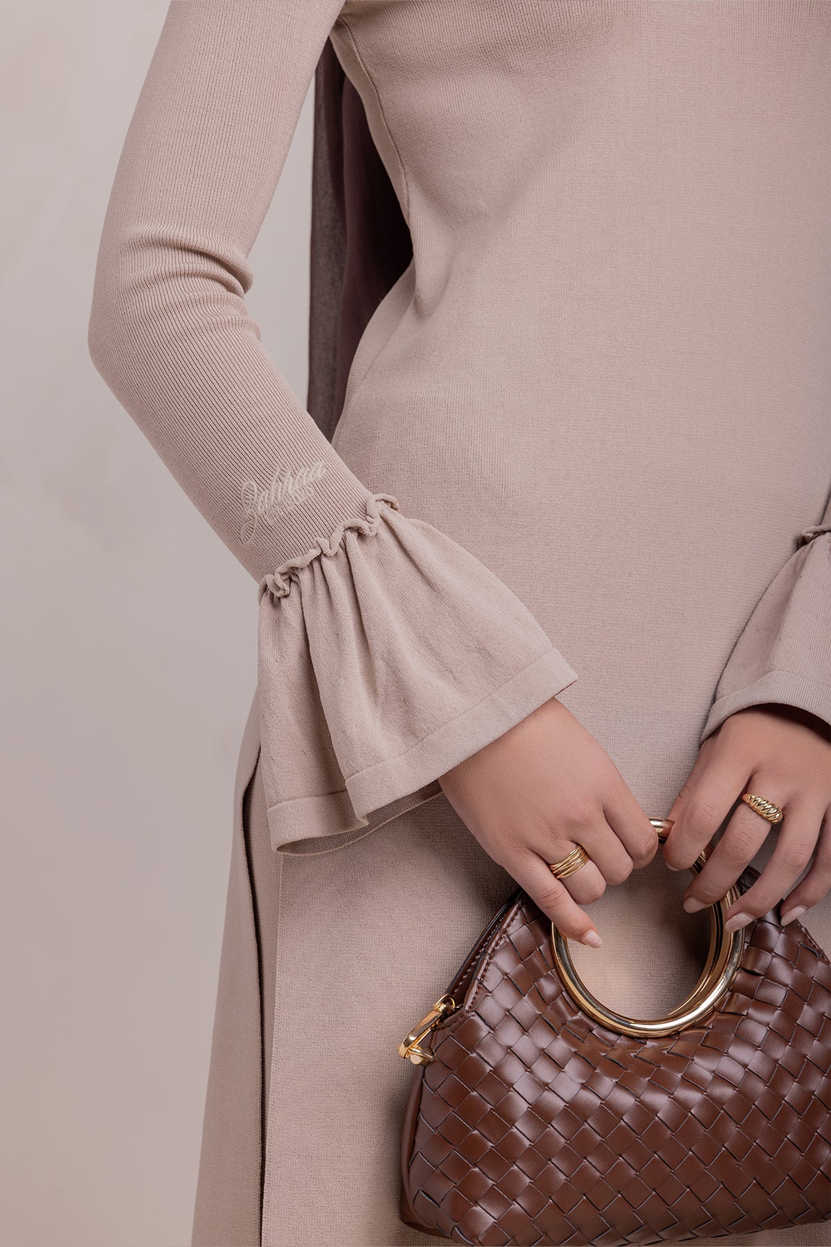 Yusra Knit Tunic- Taupe