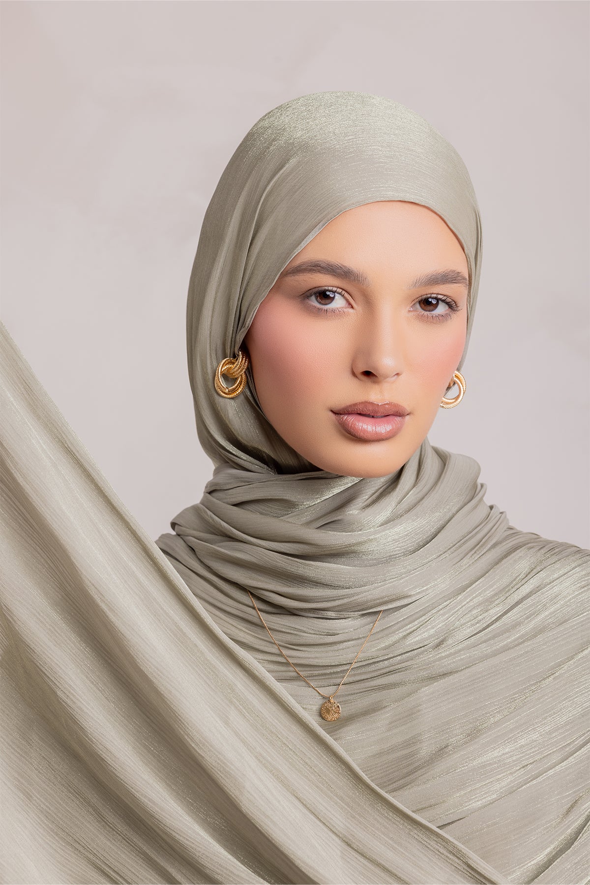 Muna Matching Hijab - Eucalyptus Veil
