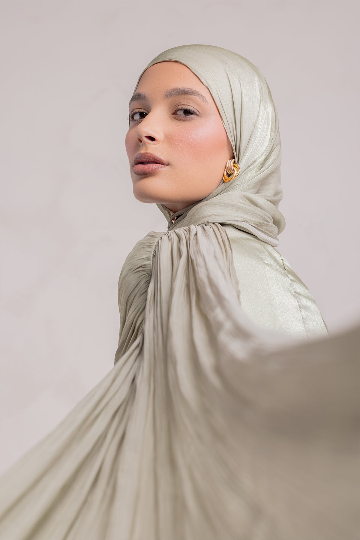 Muna Matching Hijab - Eucalyptus Veil