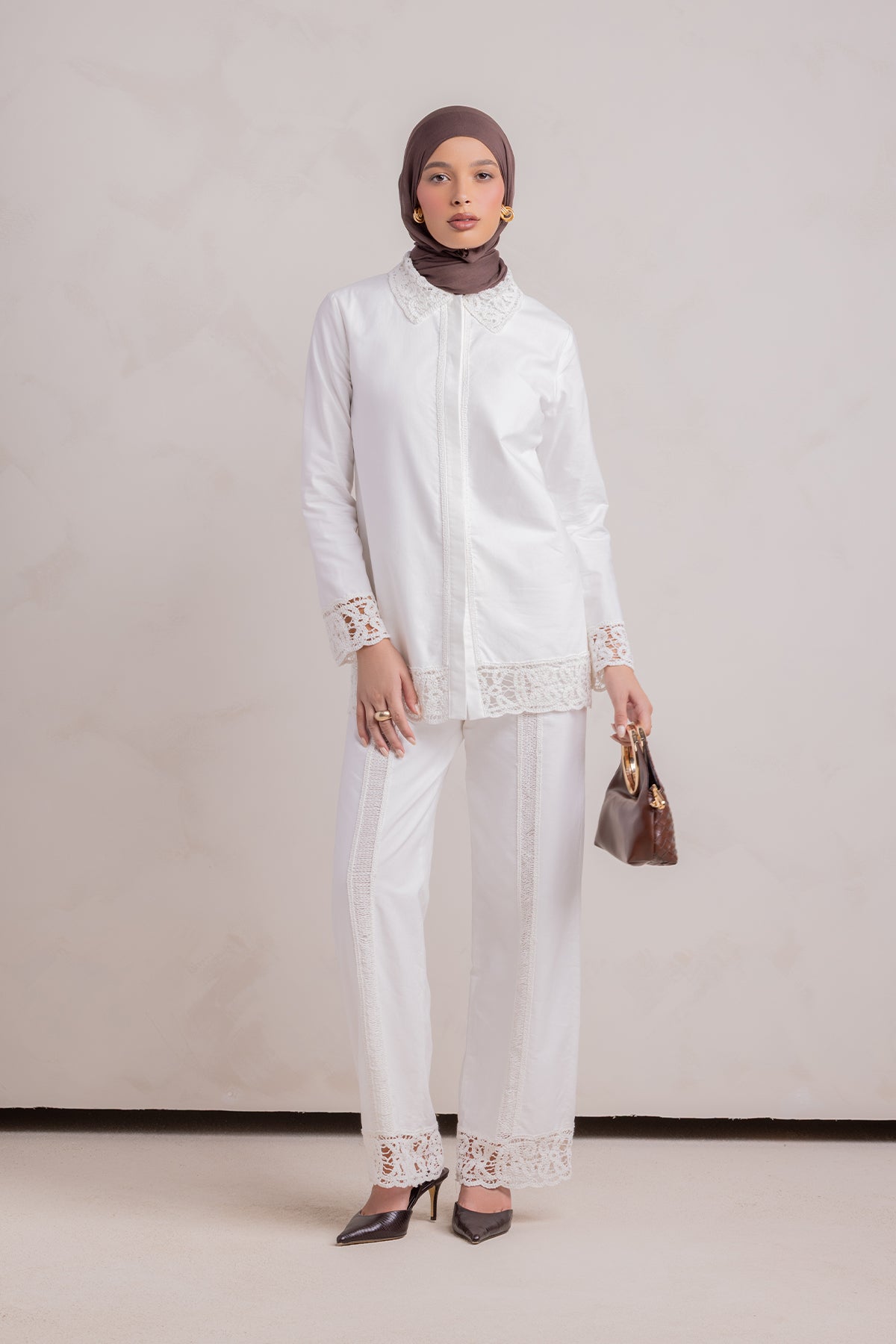 Zara Crochet Tunic - White