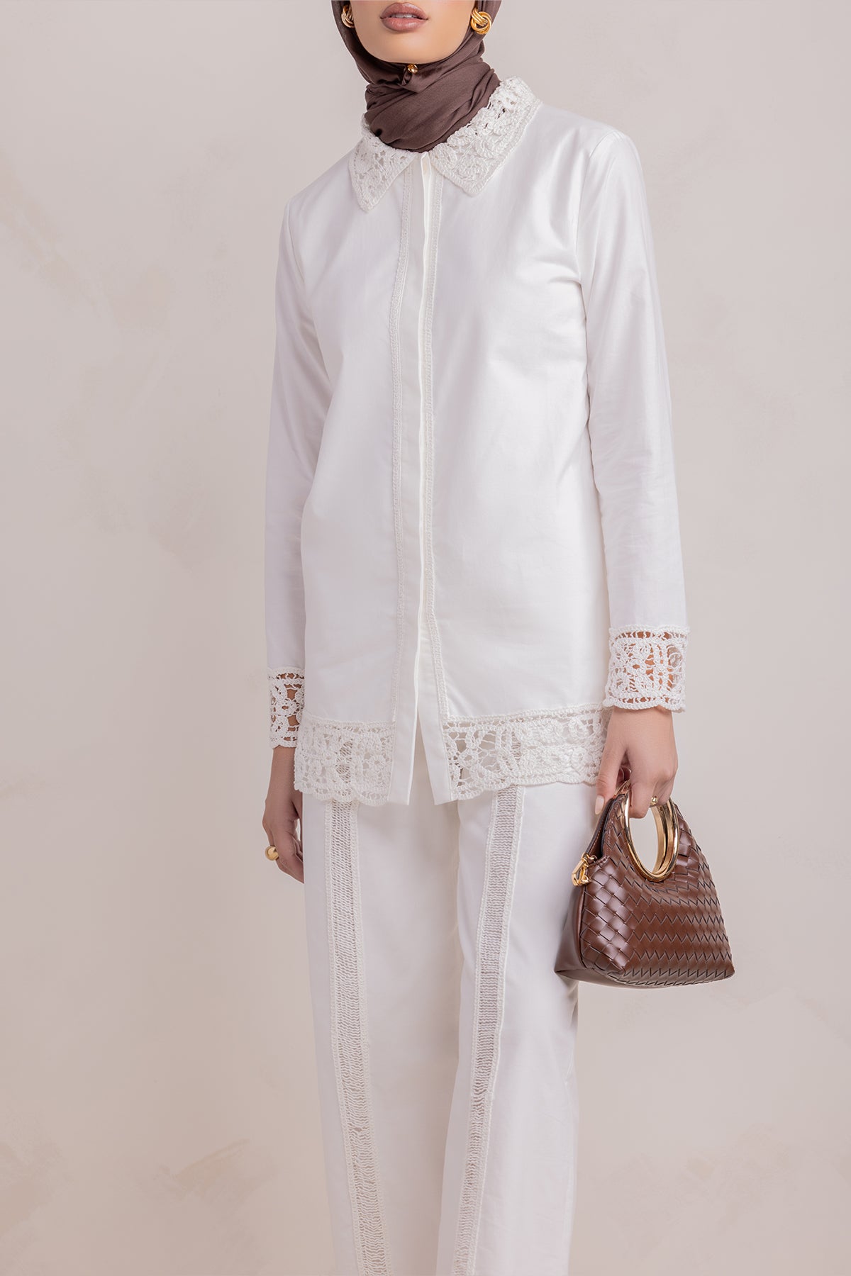 Zara Crochet Tunic - White