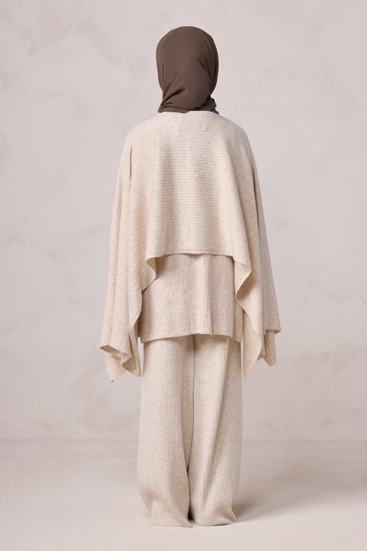 Deniz Kids Knit Cape - Almond