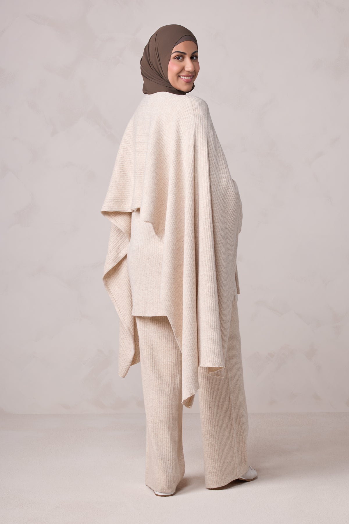 Deniz Knit Matching Set - Almond