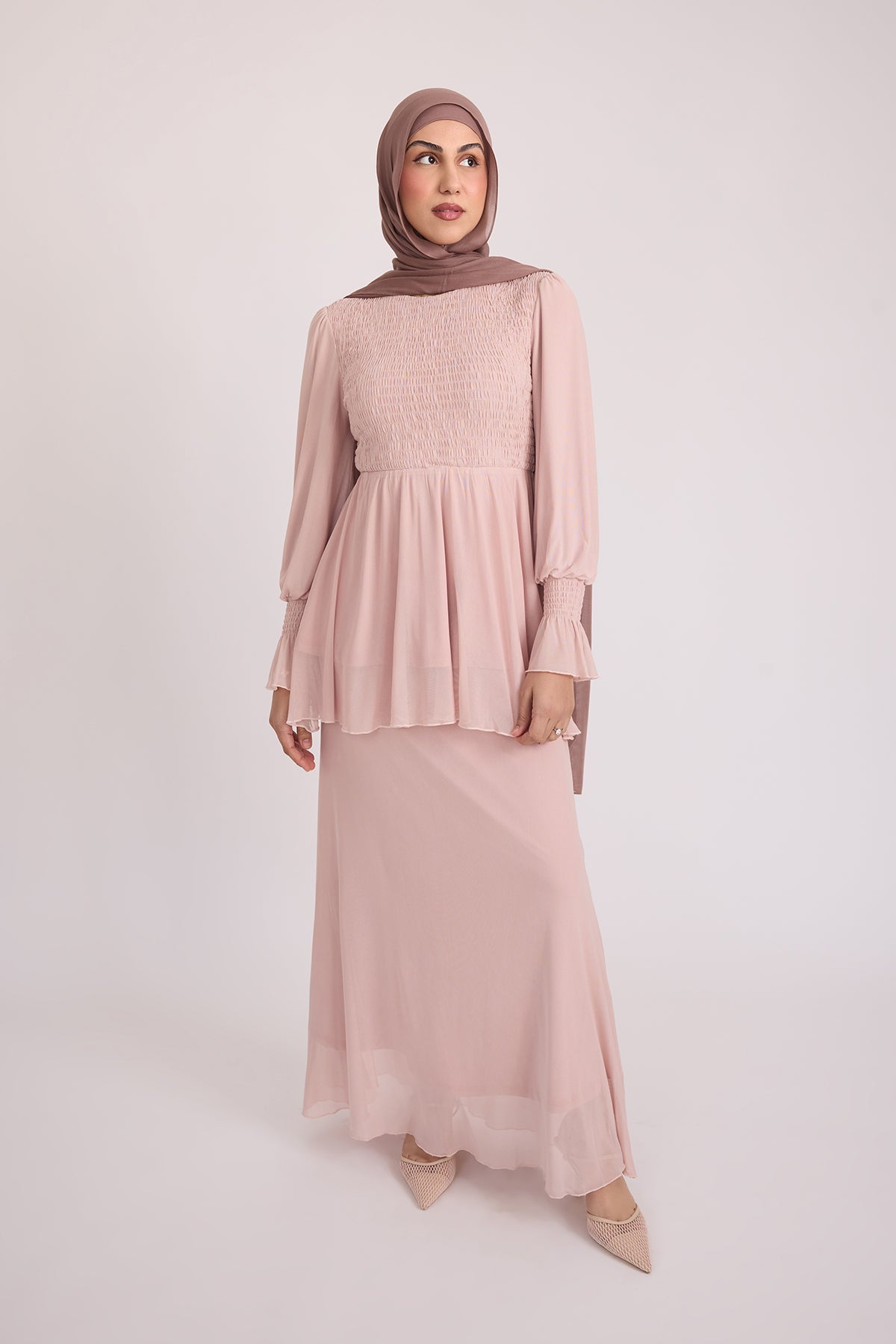 Krina Top and Skirt - Rose