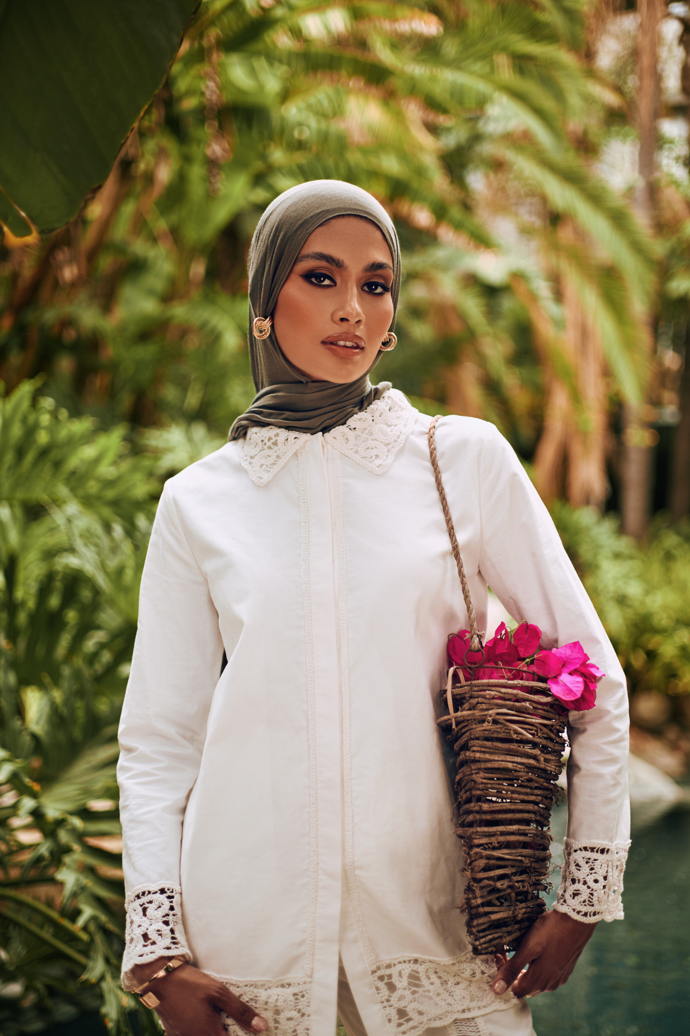 Zara Crochet Tunic - White