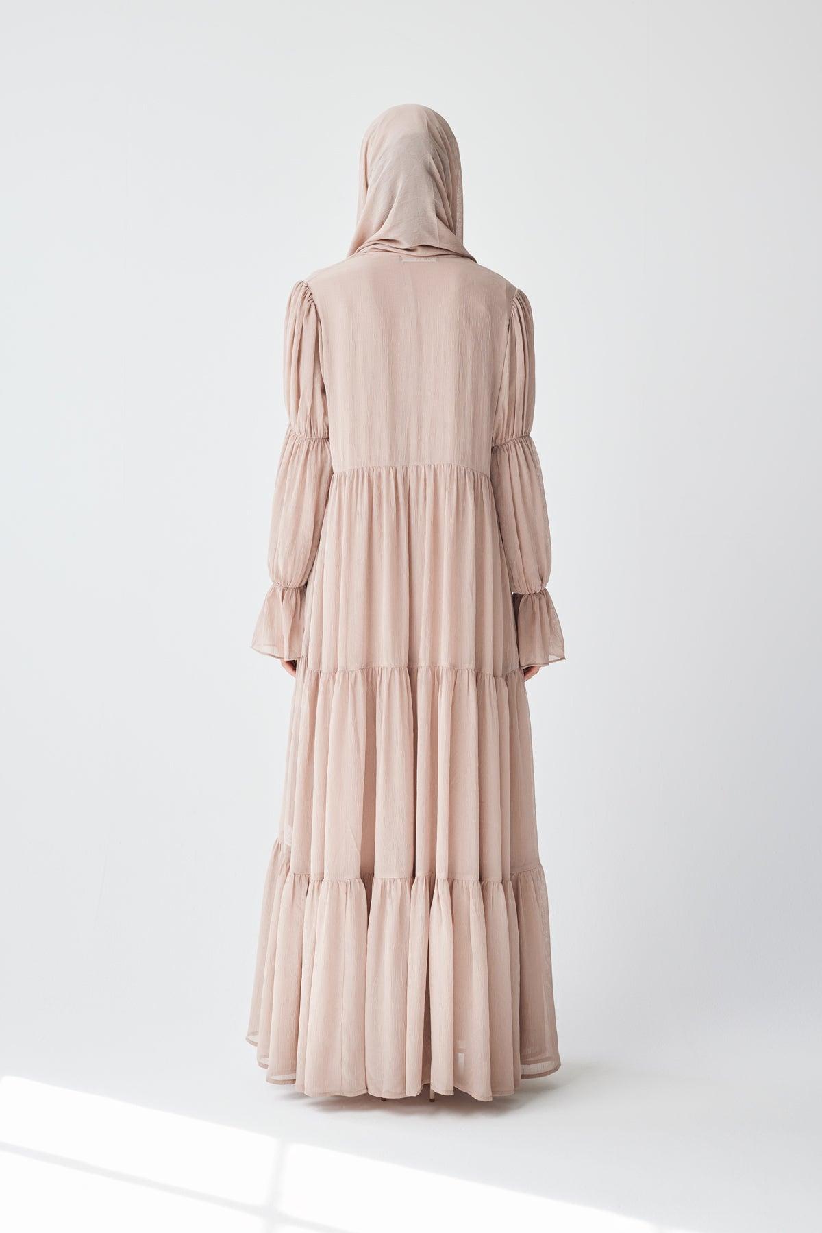 Bohemian Abaya Set - Sand