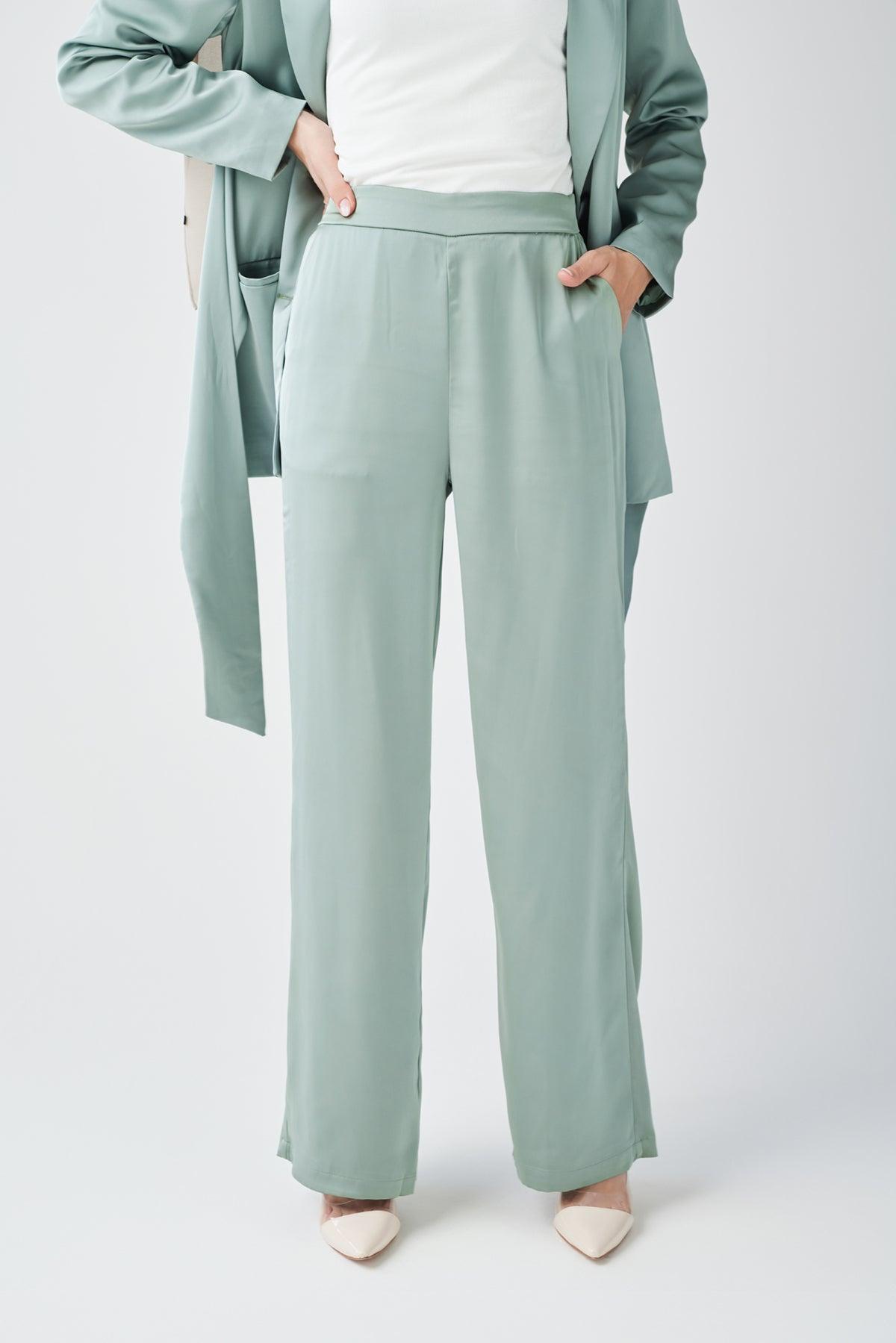Adele Tie Waist Blazer - Sage