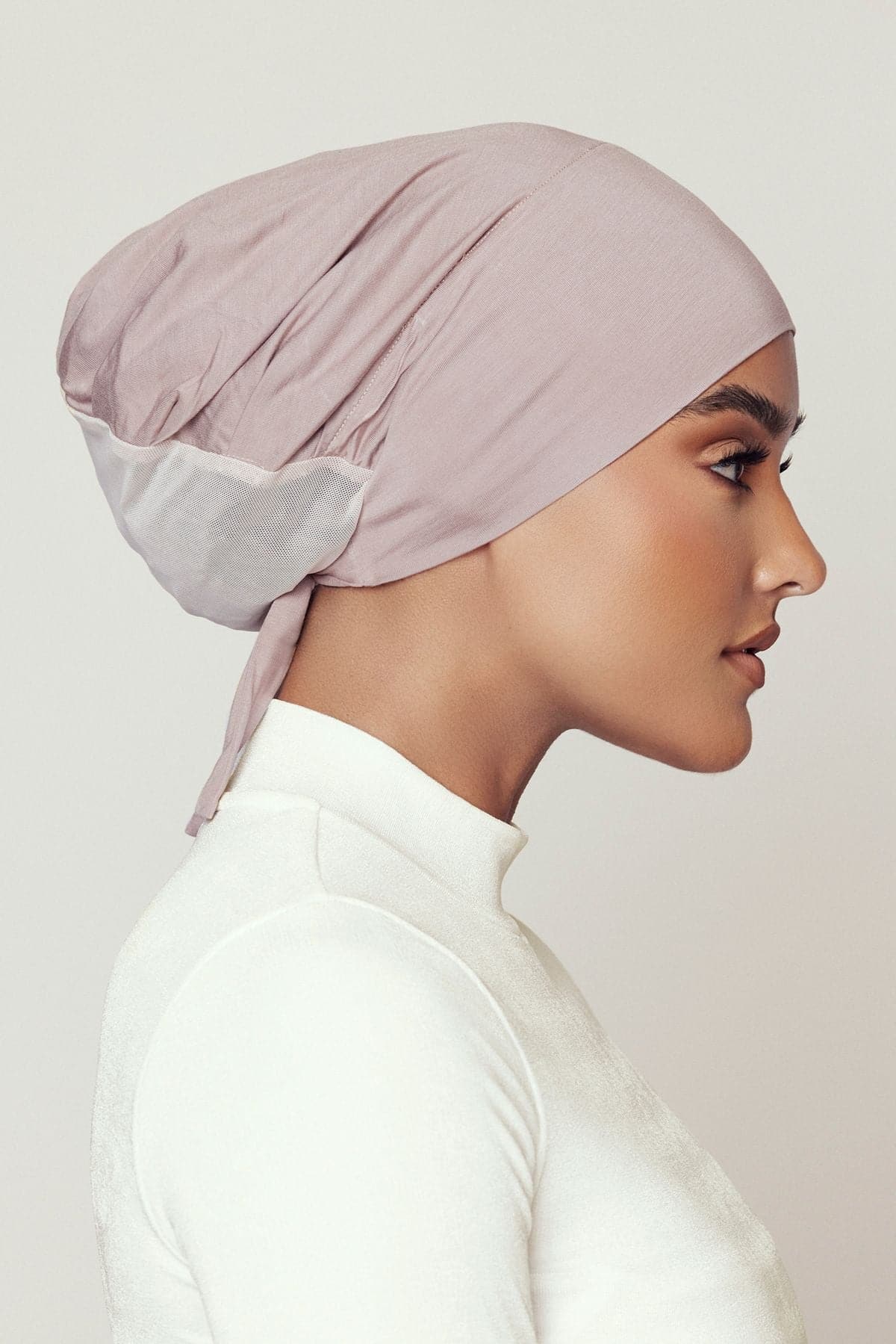 Aria Mesh Tie Back Undercap- Camel - Zahraa The Label