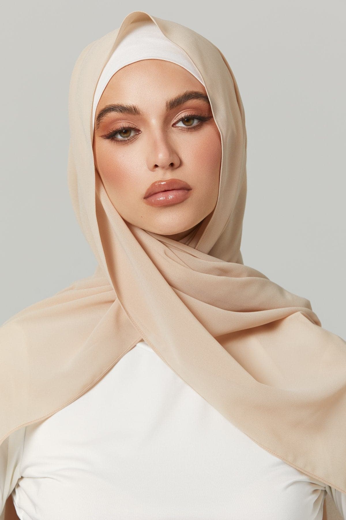 Basic Luxe Chiffon Hijab- Rihana - Zahraa The Label