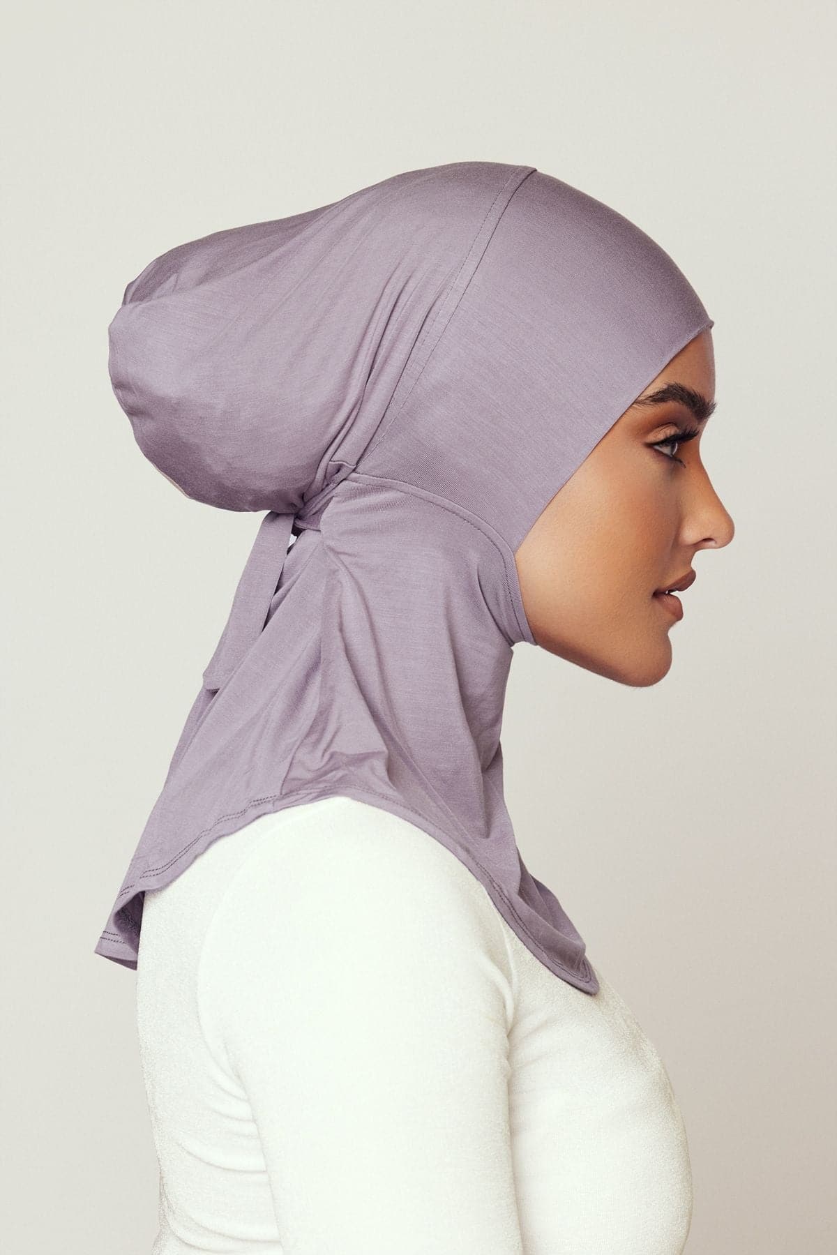 Lila Neck Cover Hijab-Earth - Zahraa The Label