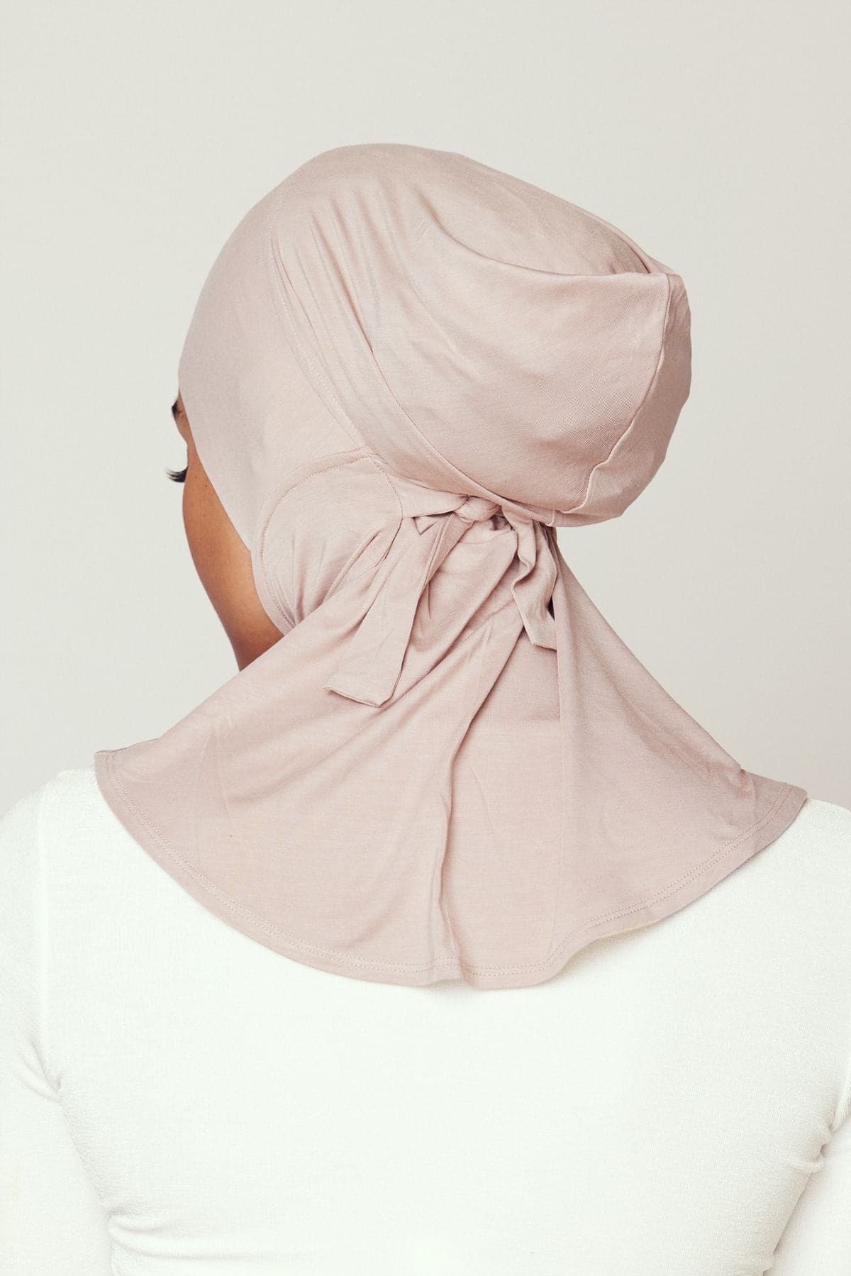 Lila Neck Cover Hijab-Latte - Zahraa The Label