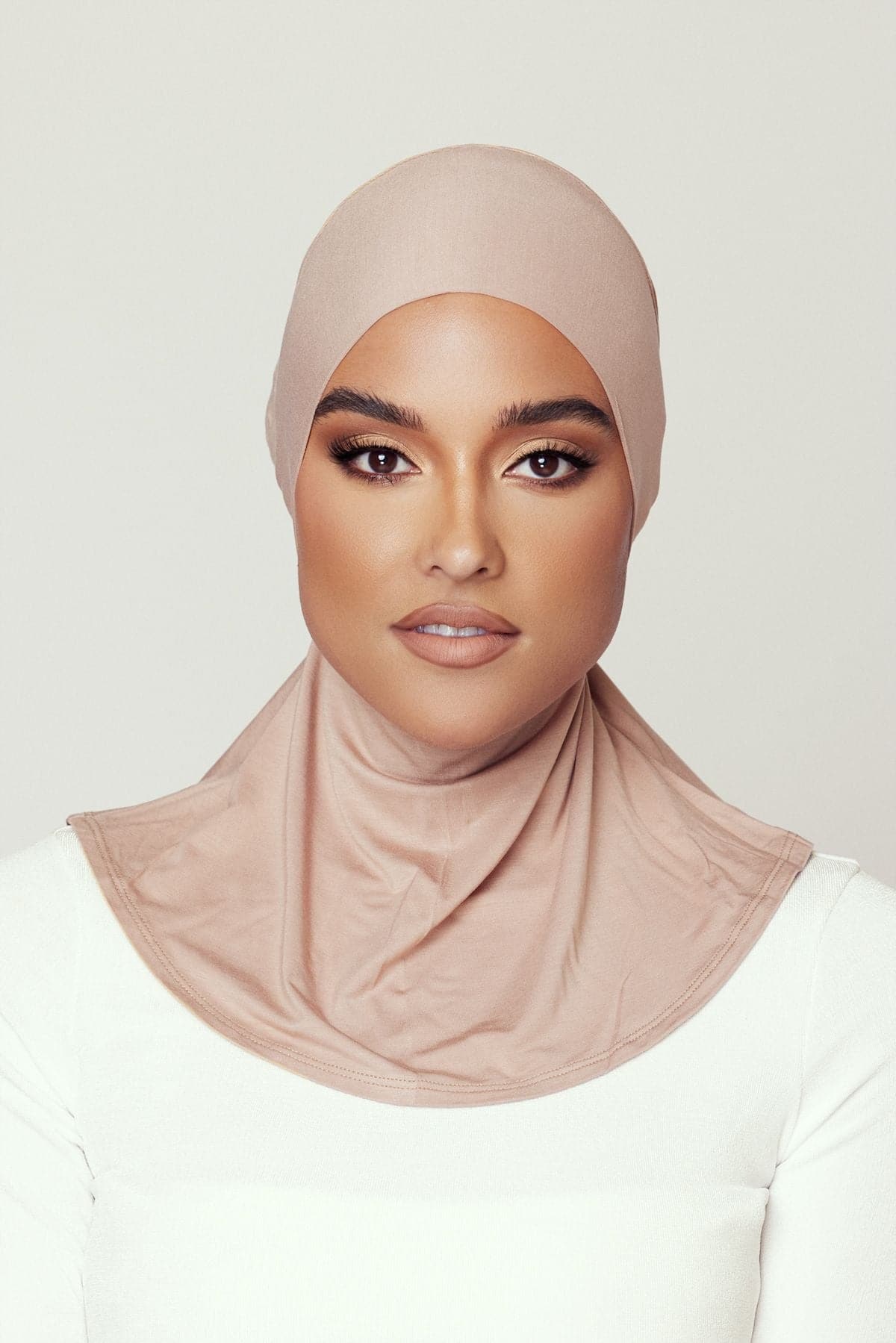 Lila Neck Cover Hijab-Modest Nude - Zahraa The Label