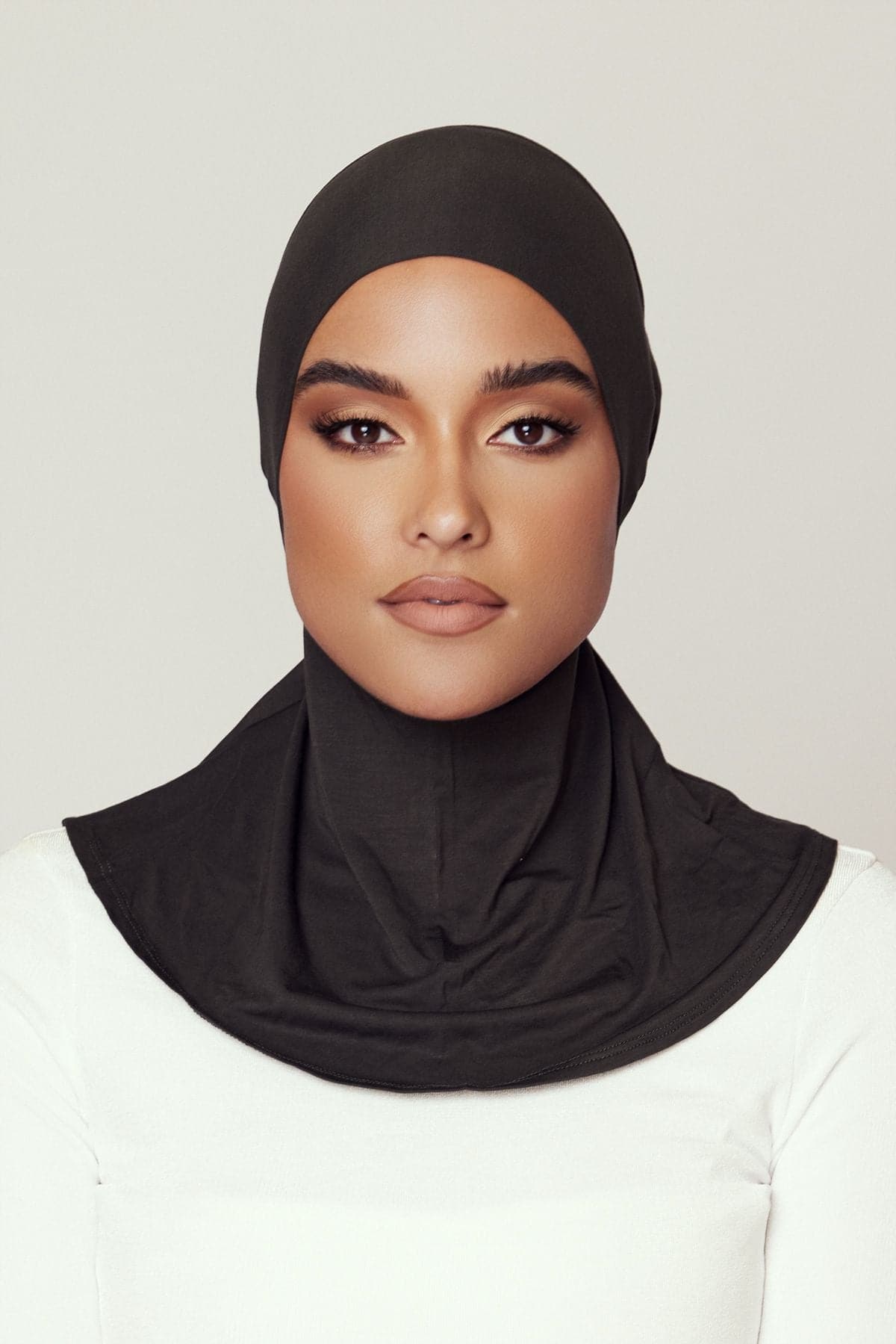 Lila Neck Cover Hijab-Olive - Zahraa The Label