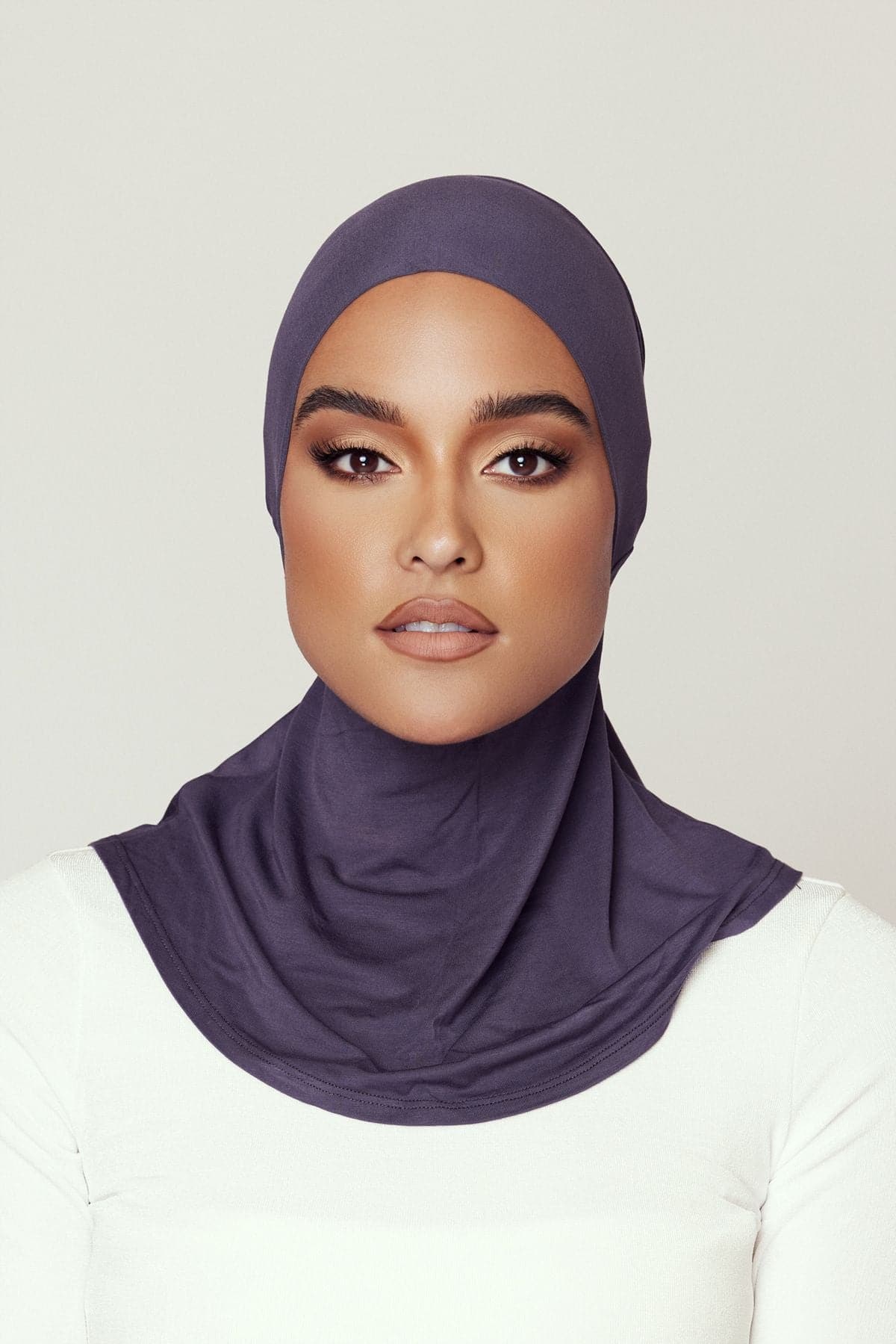 Lila Neck Cover Hijab-Umber - Zahraa The Label