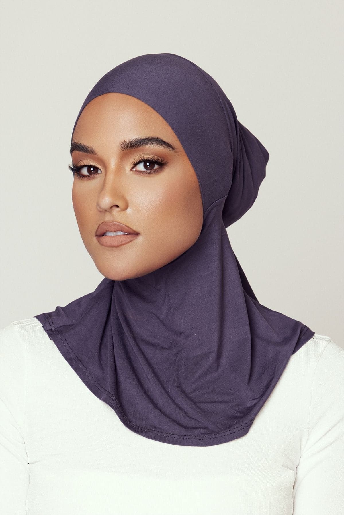 Lila Neck Cover Hijab-Umber - Zahraa The Label