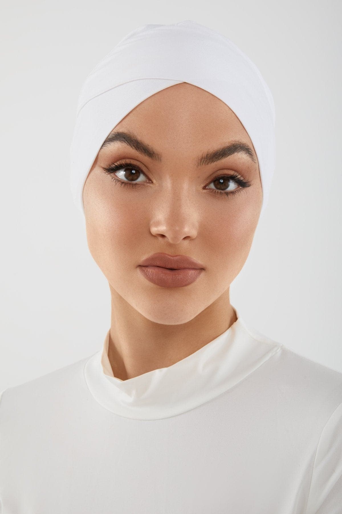 white Undercap hijab cap