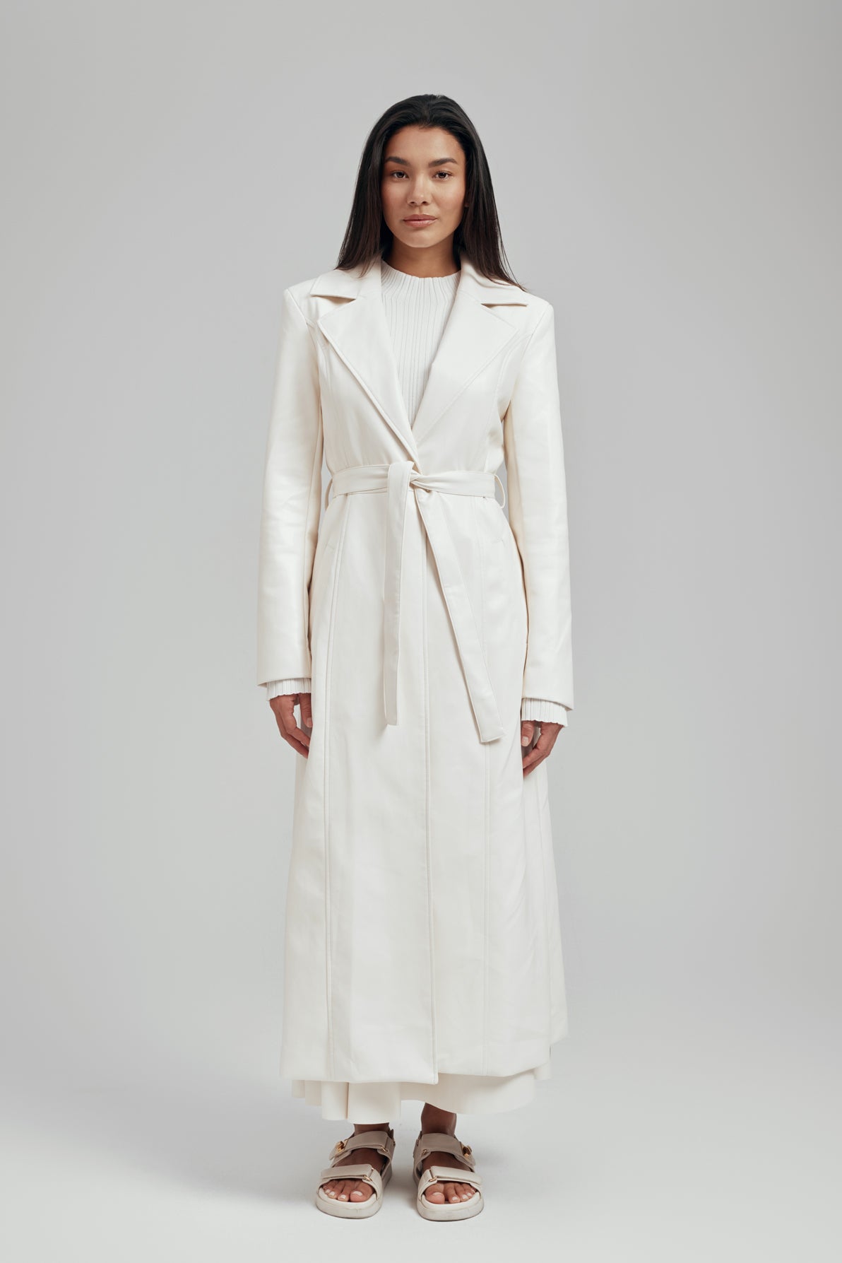 Inara Vegan Recycled Leather Trench Coat