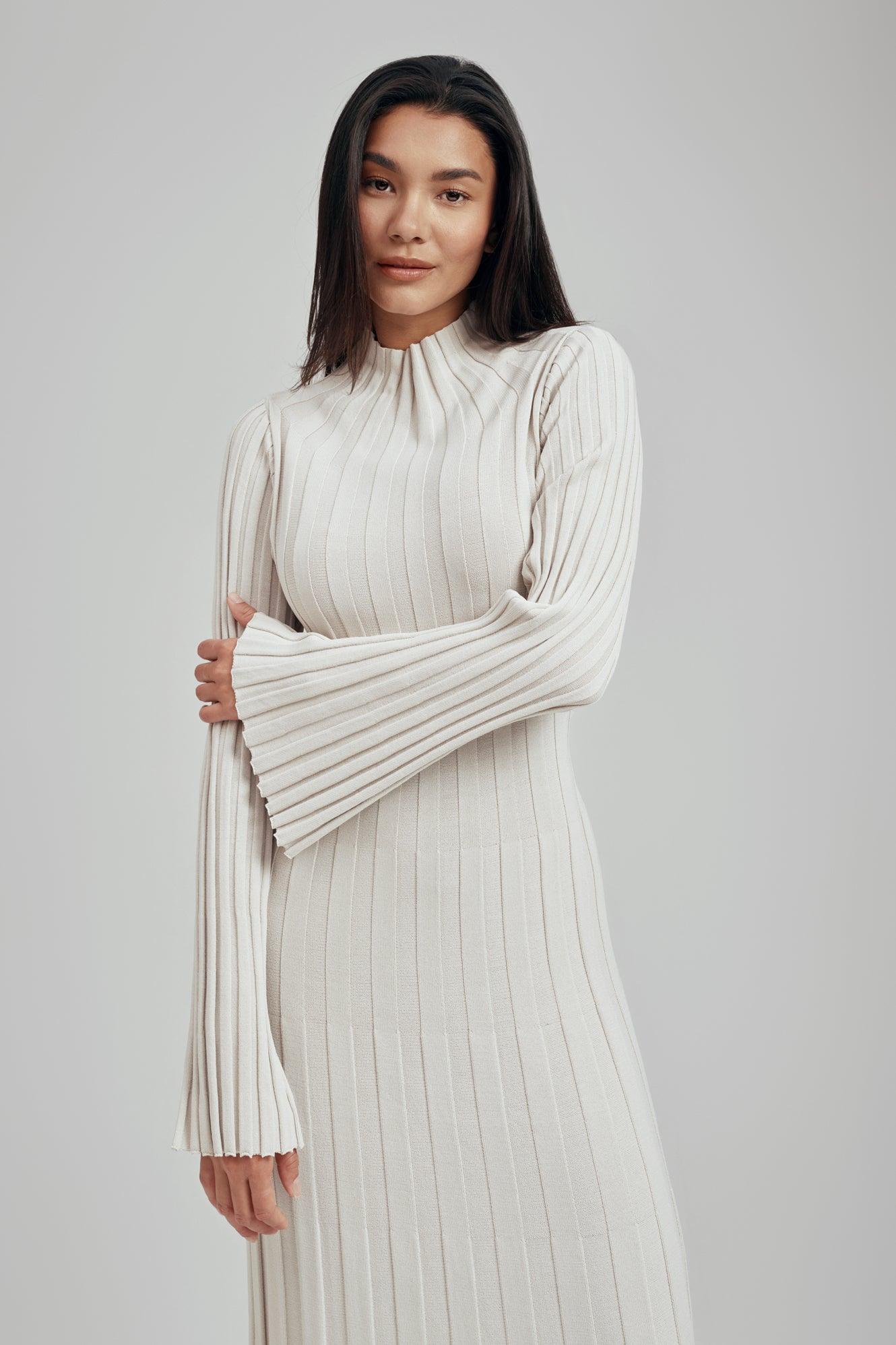 Remi Ribbed Knit Long Sleeve Maxi Dress