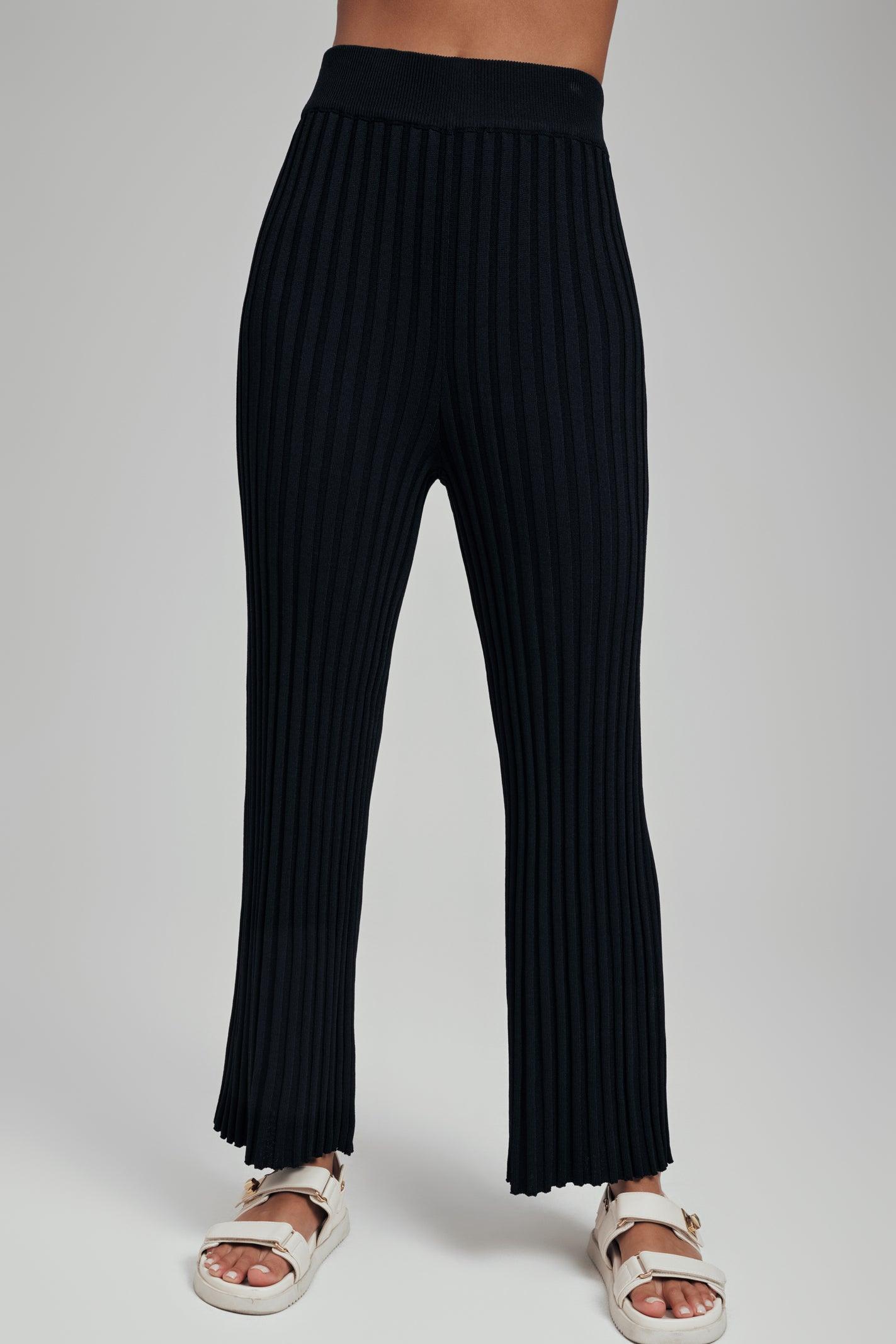 Luna Ribbed Knit Wide Leg Pant