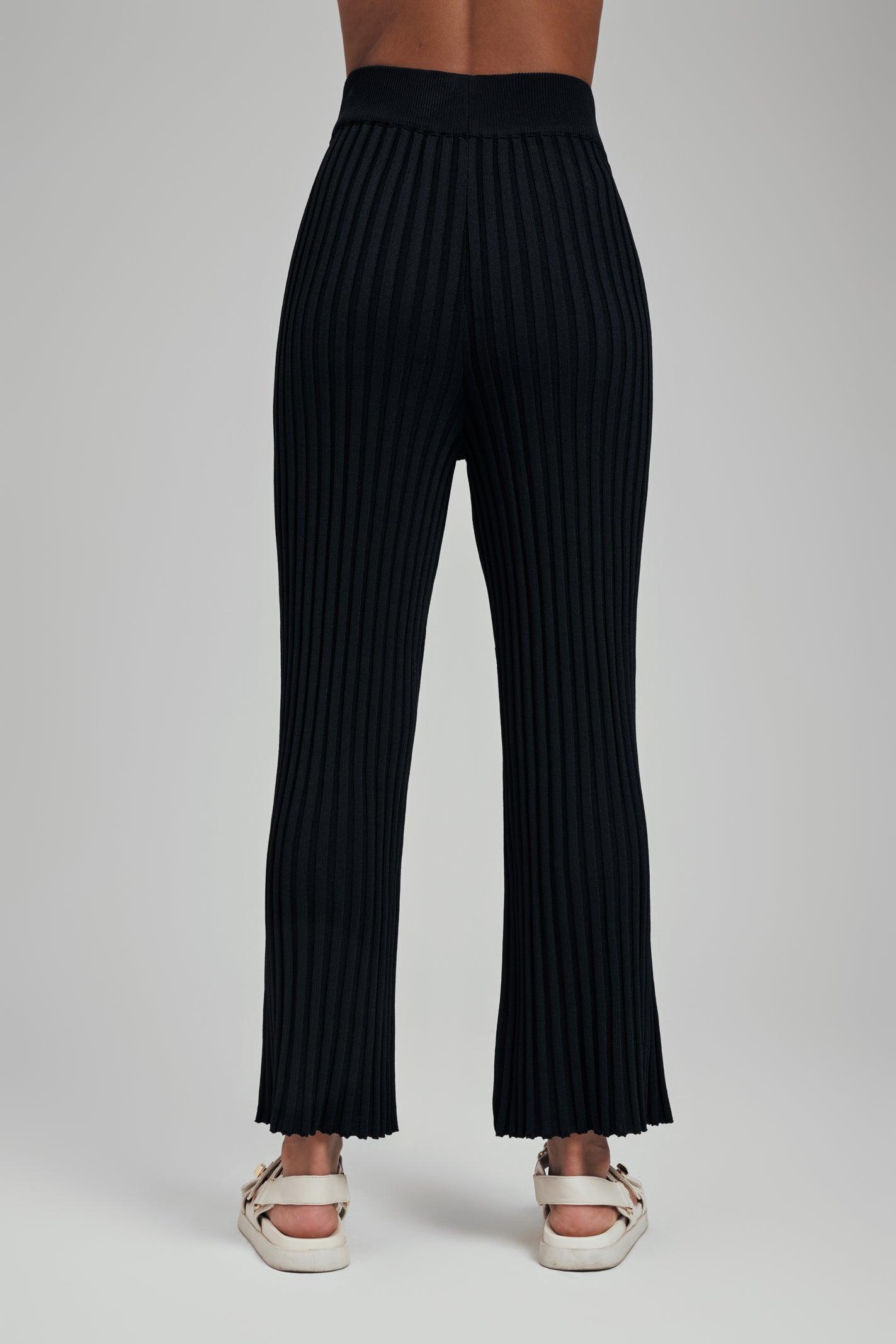 Luna Ribbed Knit Wide Leg Pant