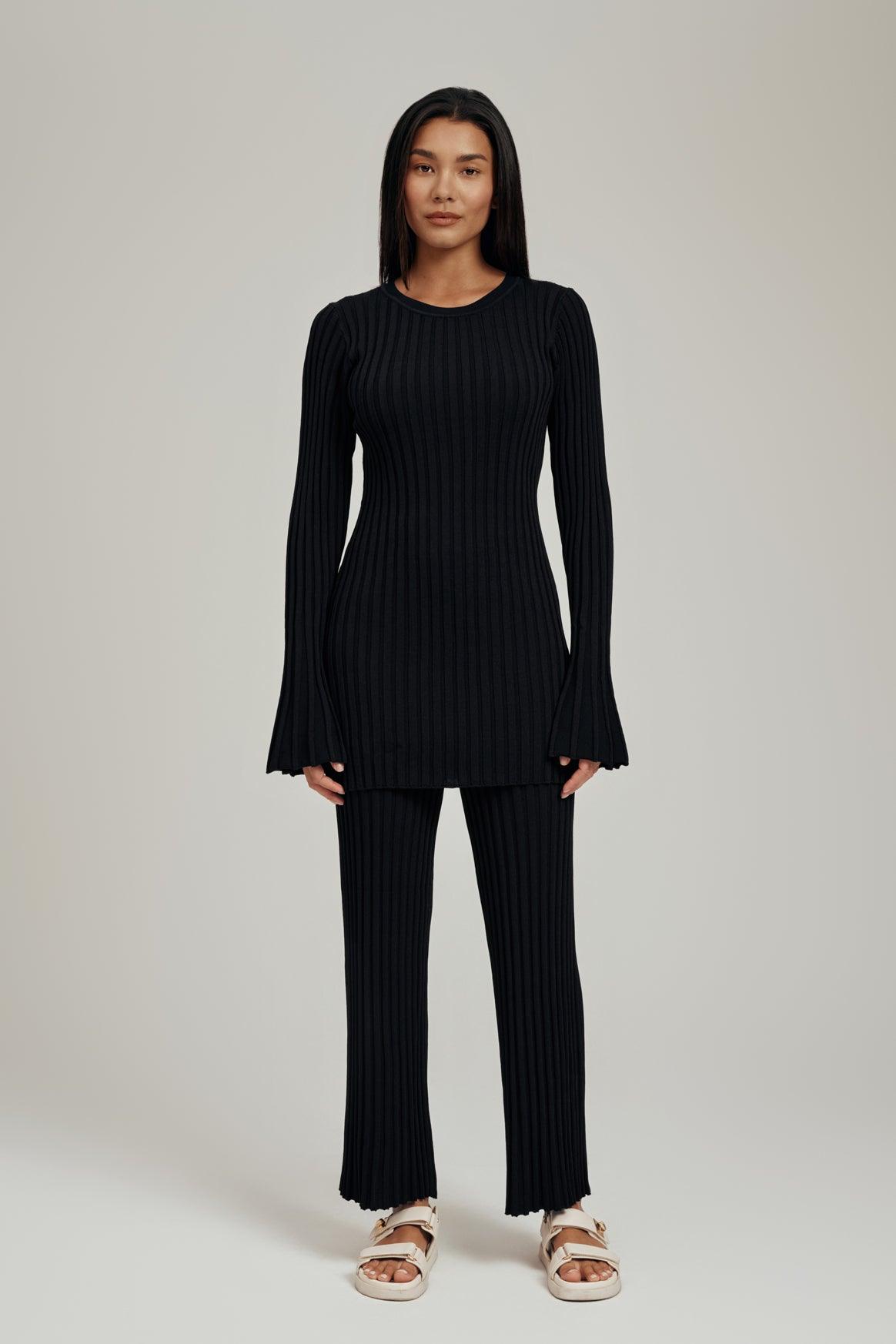 Women's Off-the-shoulder top in ribbed knit | Multicolor