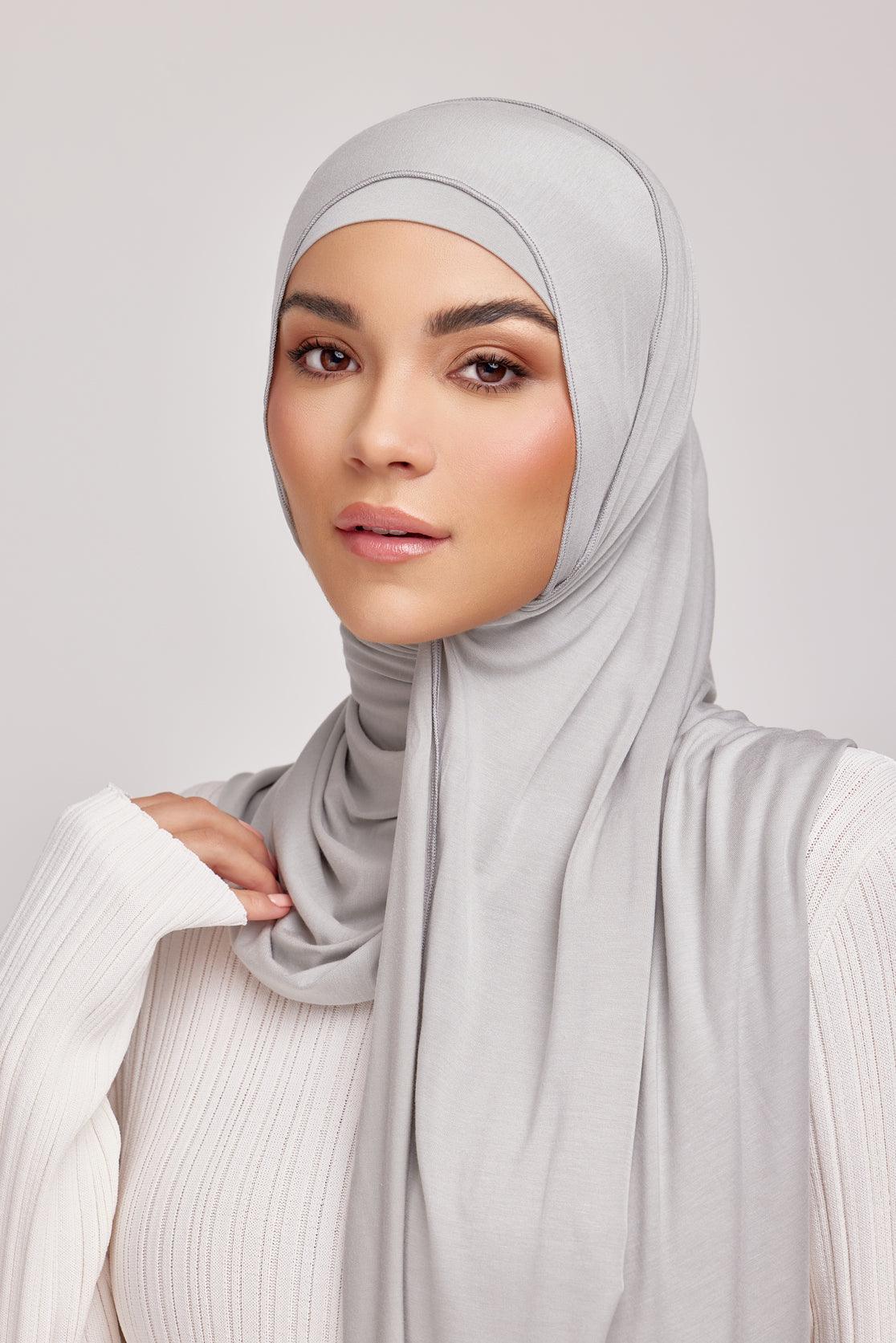 OEKO-TEX™ Bamboo Jersey Hijab Set - Minted Meadow