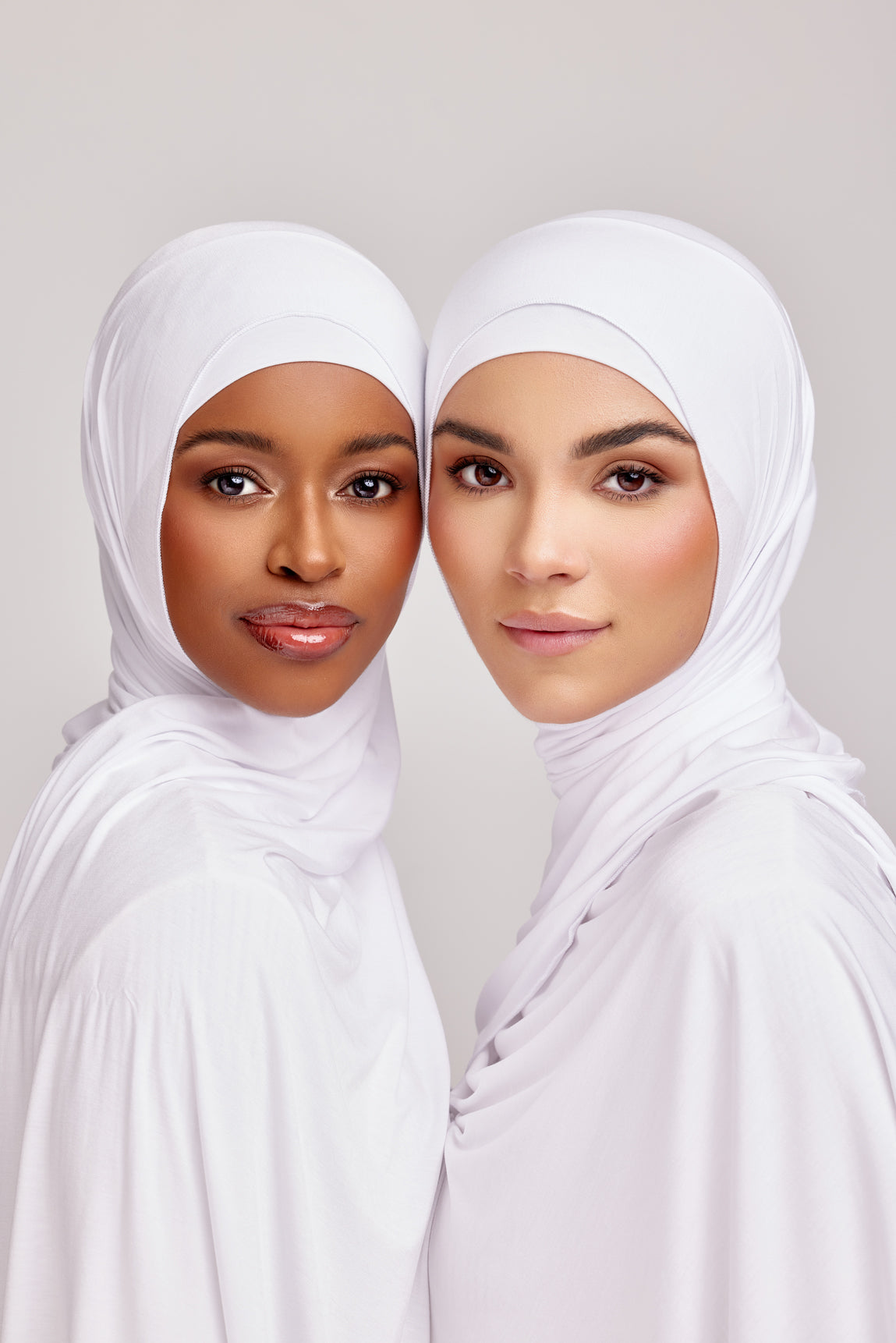 OEKO-TEX™ Bamboo Jersey Hijab Set - White
