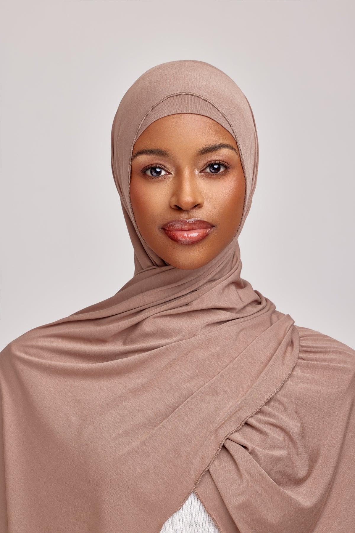 OEKO-TEX™ Bamboo Jersey Hijab Set - Cedar Earth – Zahraa The Label