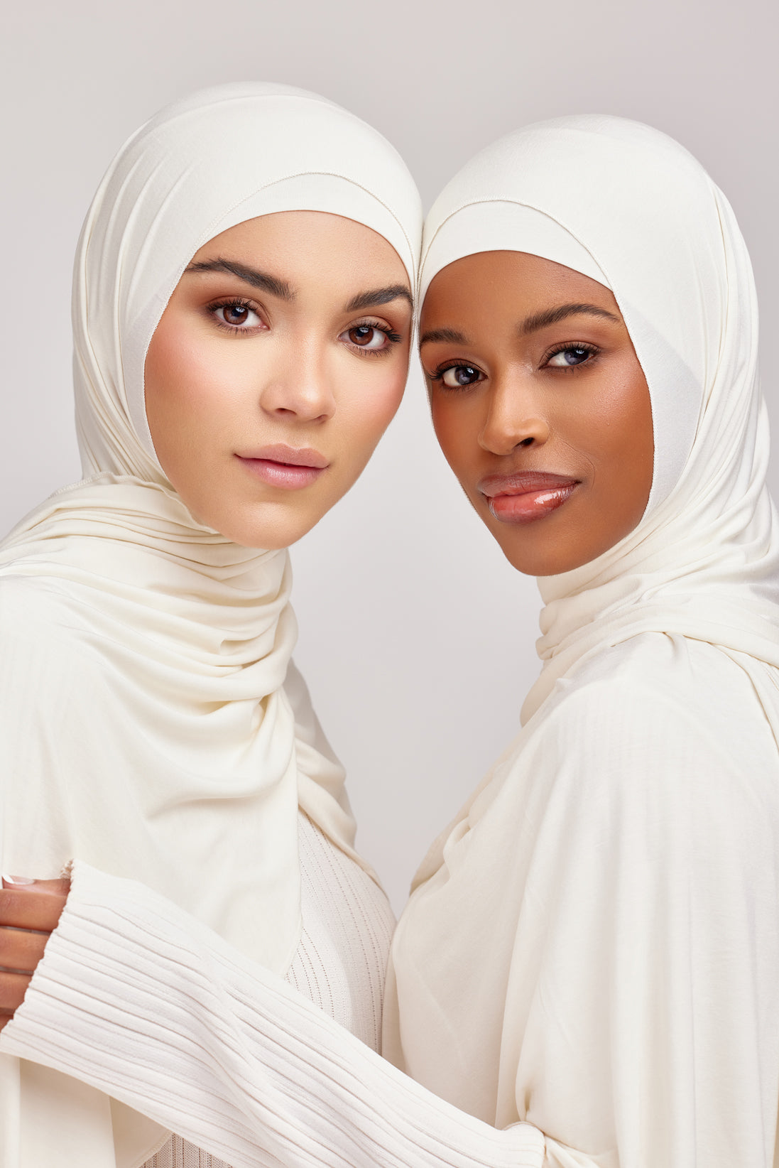 OEKO-TEX™ Bamboo Jersey Hijab Set - Off White