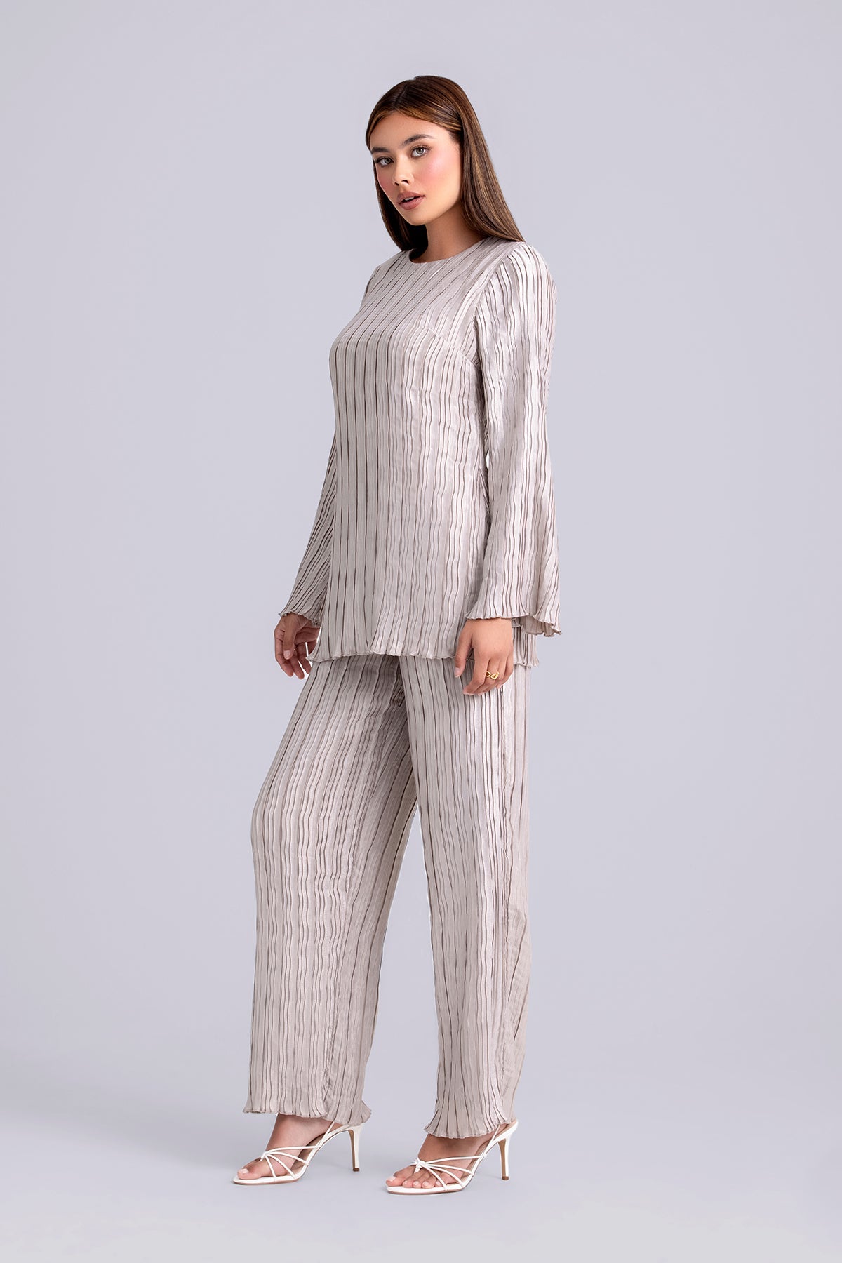 hanadai② Hanadi Two Piece Matching Set- Nude – Zahraa The Label
