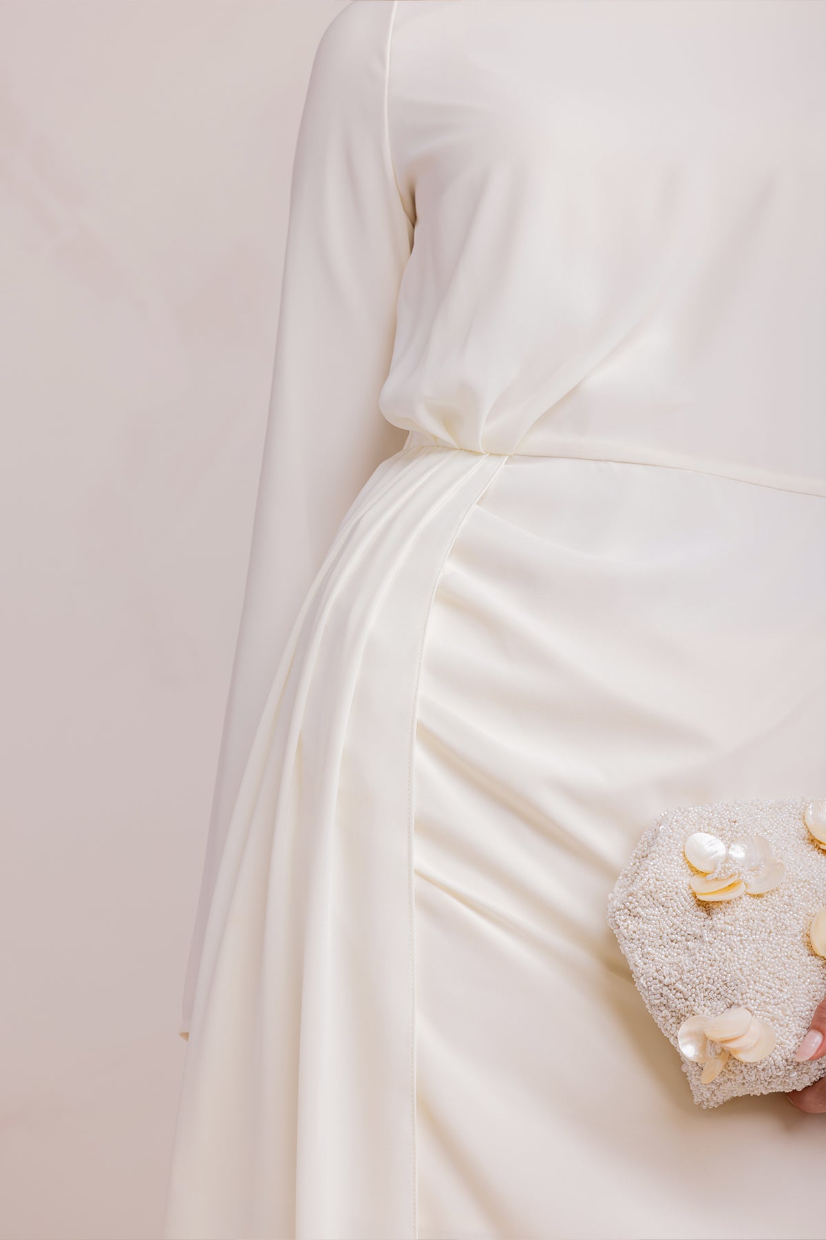 Nada Asymmetrical Tunic & Pant Set - Off White - 8