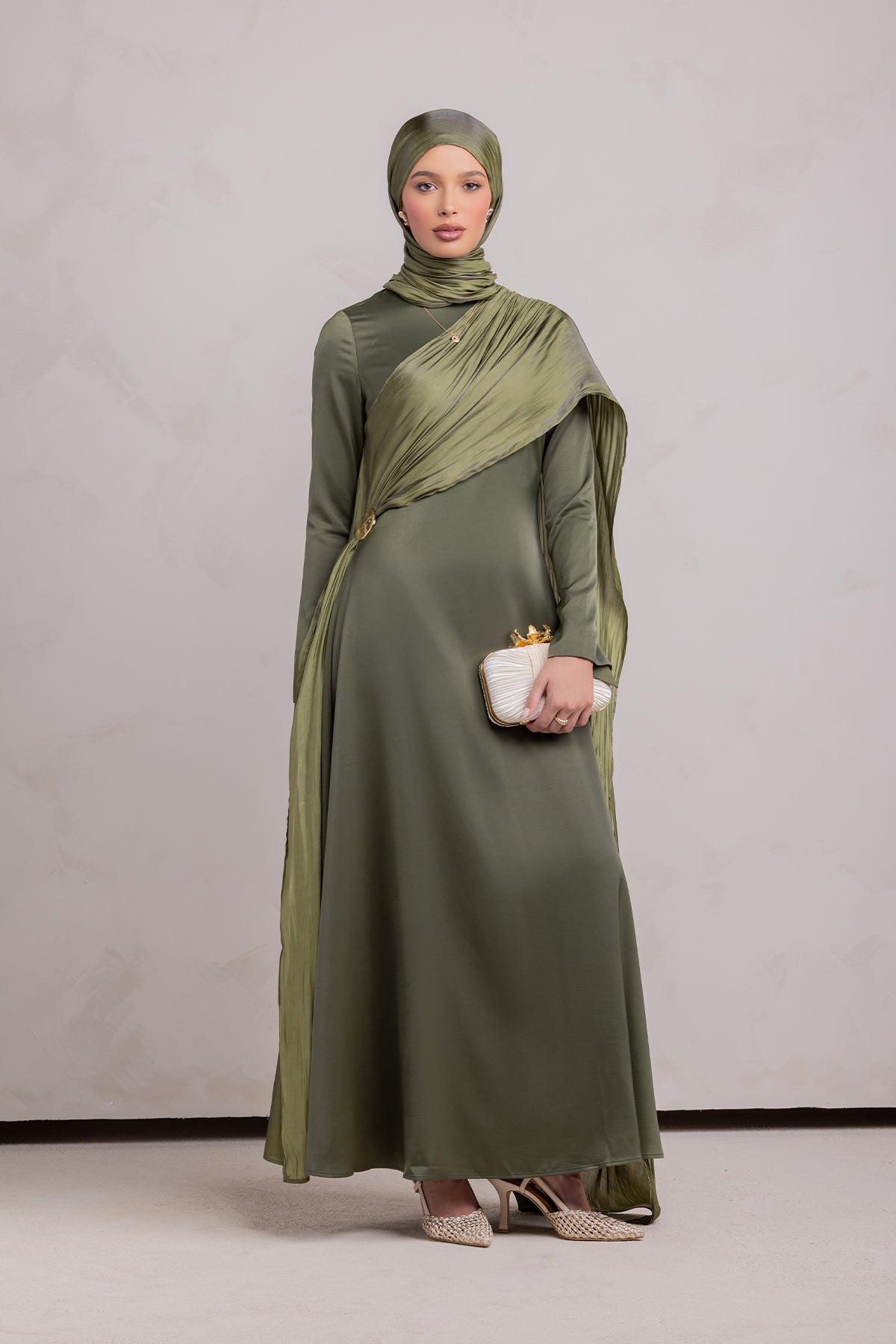 Leana Maxi Dress - Forest Muse - 1