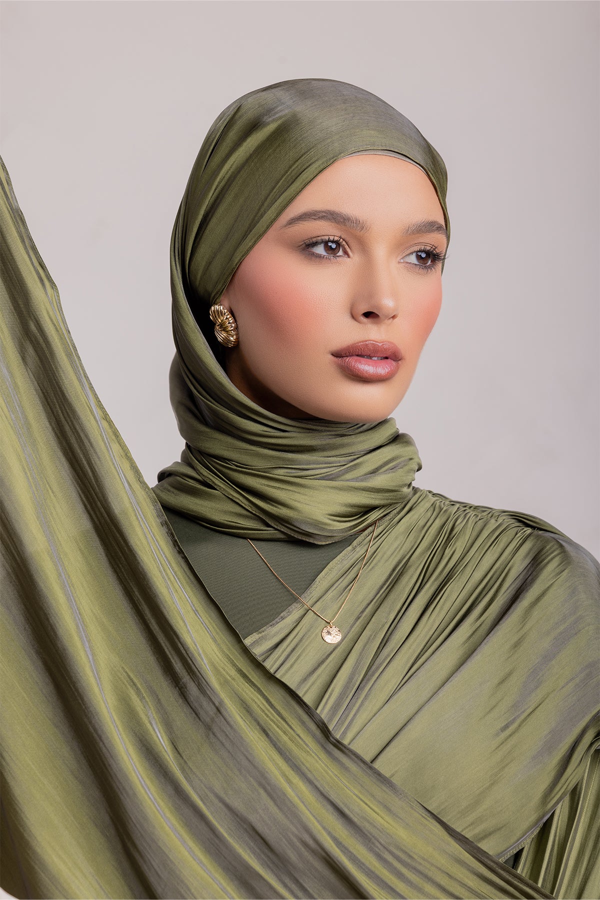 Leana Matching Hijab - Forest Muse - 1