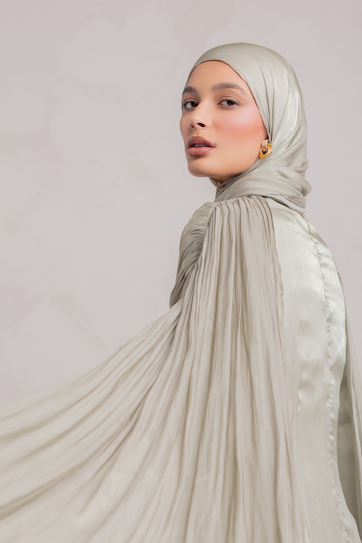 Muna Matching Hijab - Eucalyptus Veil