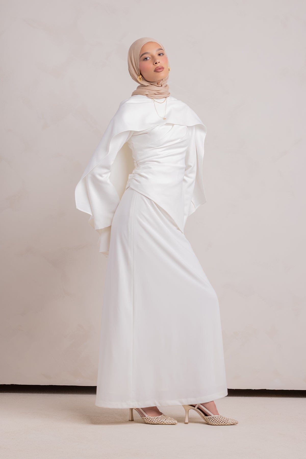 Meyah Maxi Skirt - Off White - 6