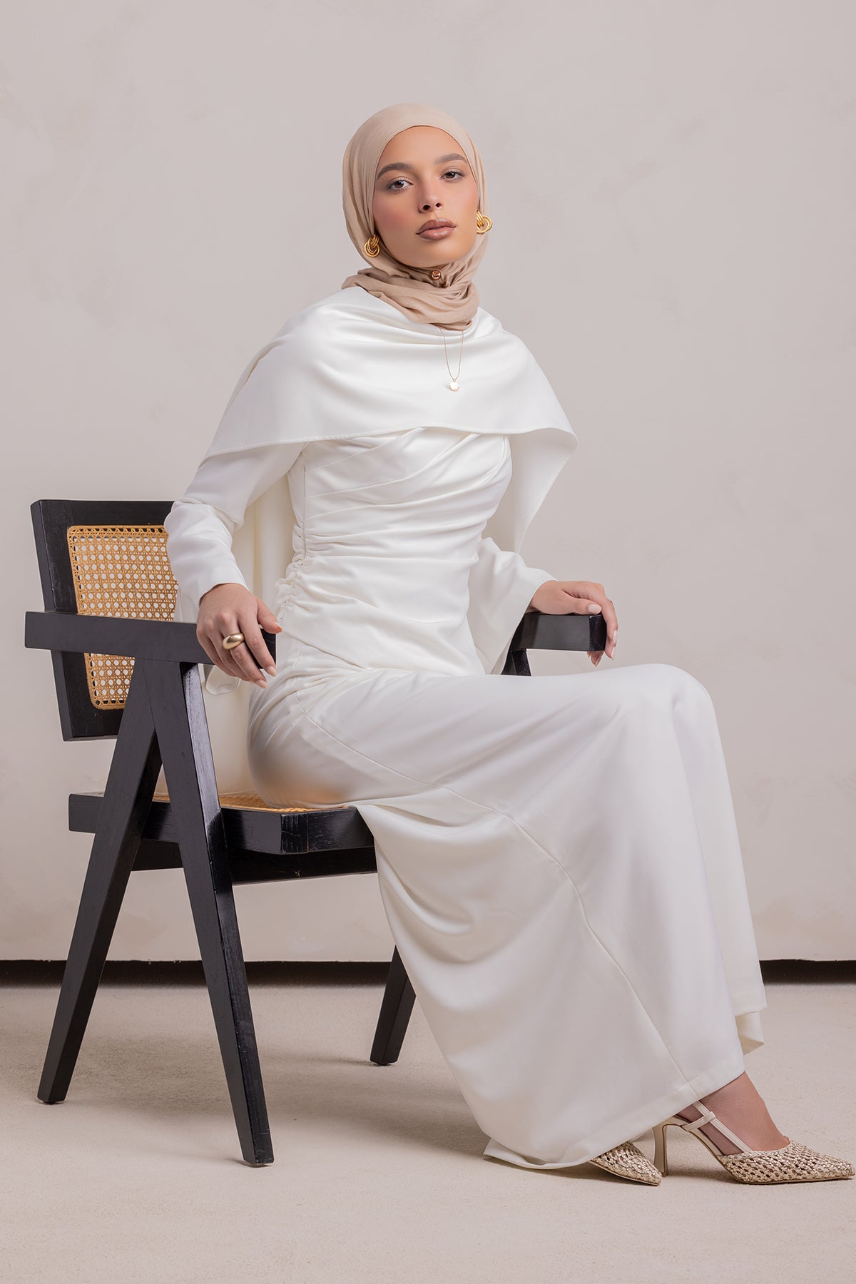 Meyah Maxi Skirt - Off White - 8