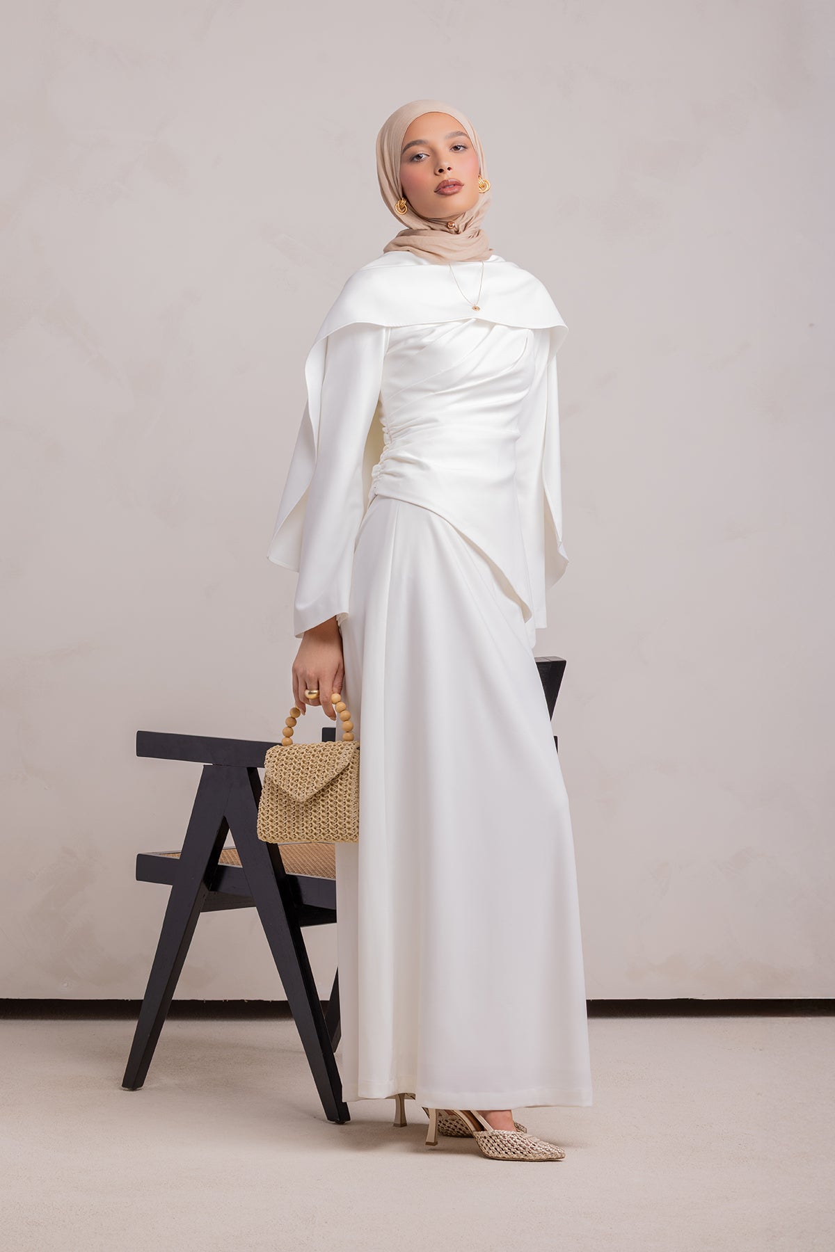 Meyah Maxi Skirt - Off White - 1