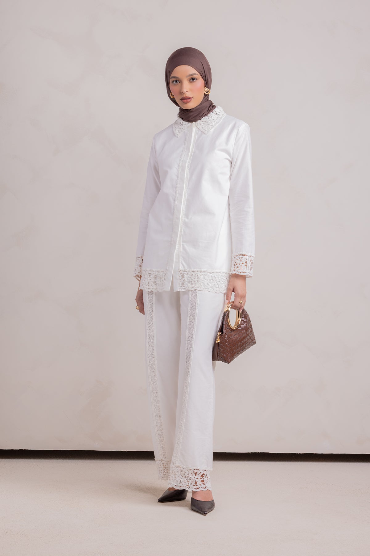 Zara Crochet Tunic - White - 1
