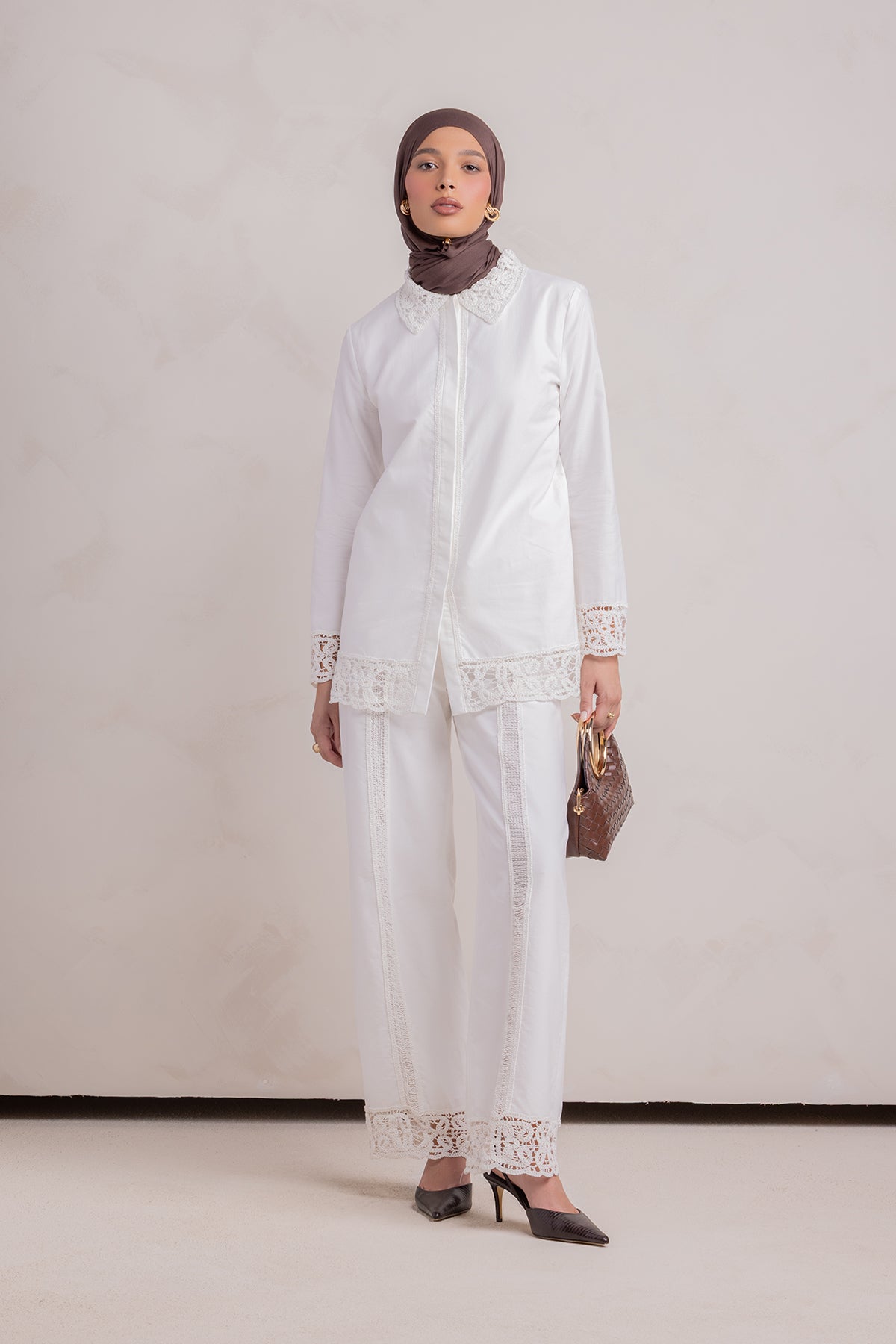 Zara Crochet Tunic - White