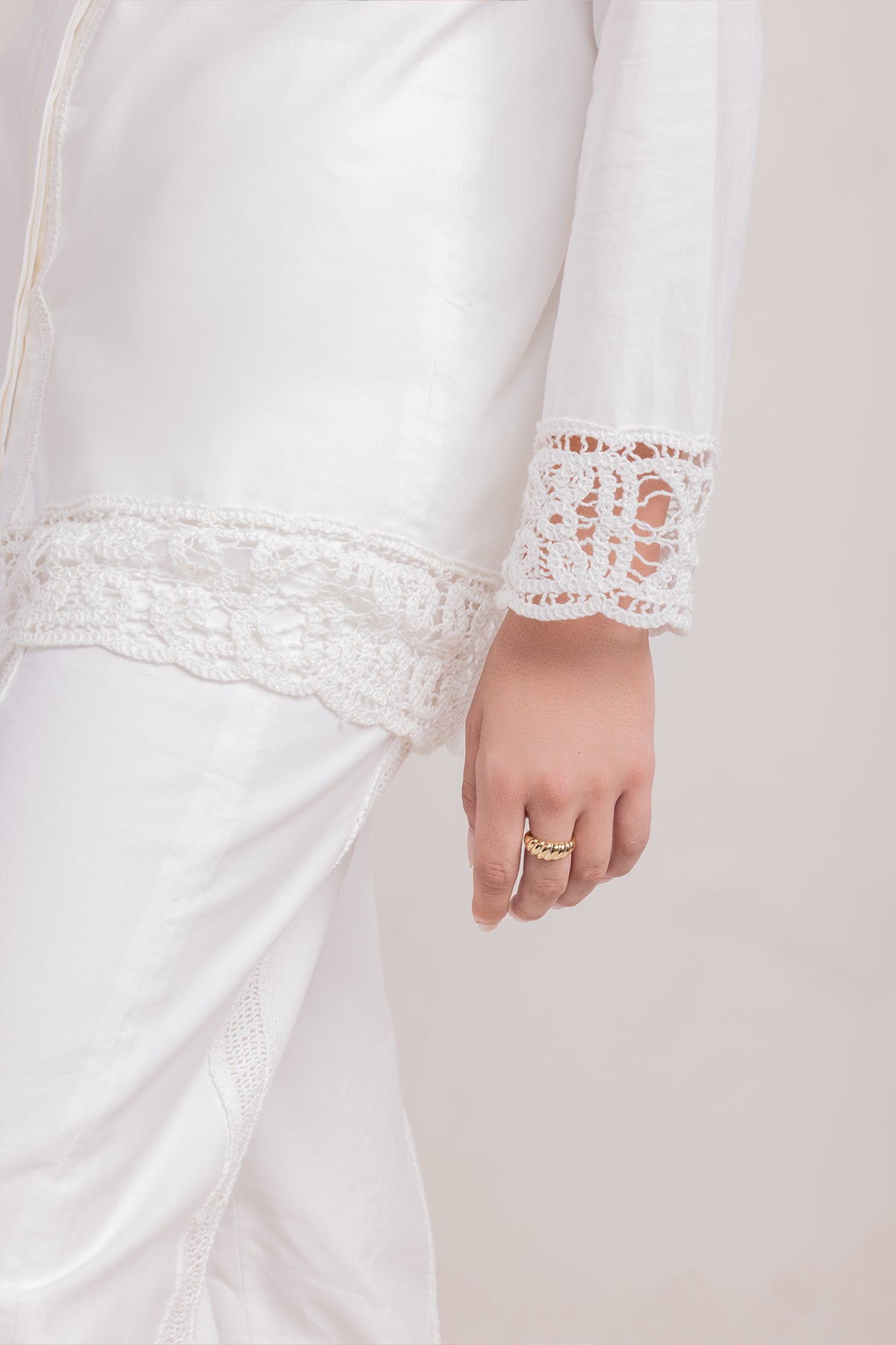 Zara Crochet Tunic - White - 6