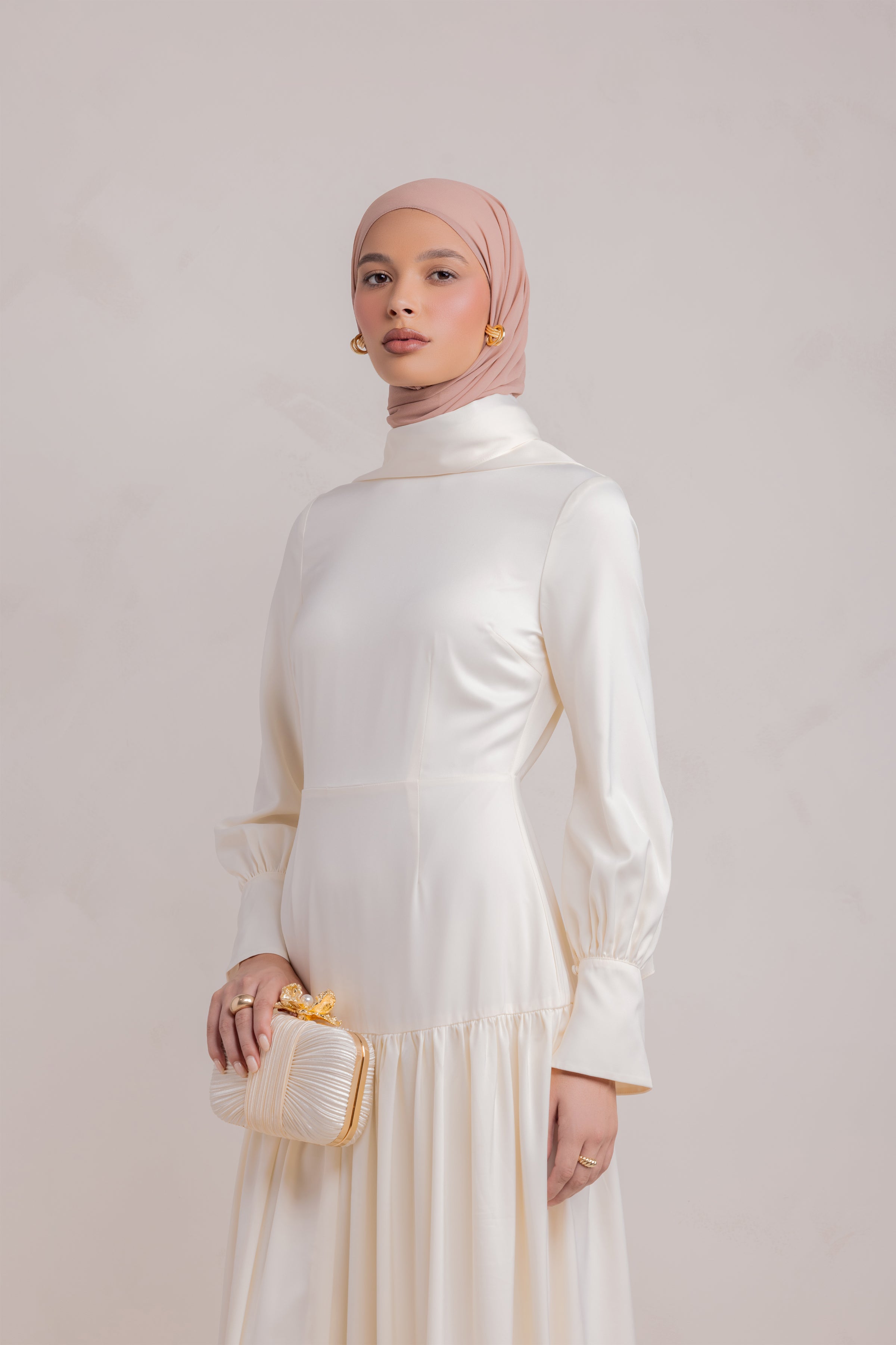 Nideen Maxi Dress - Off White - 9