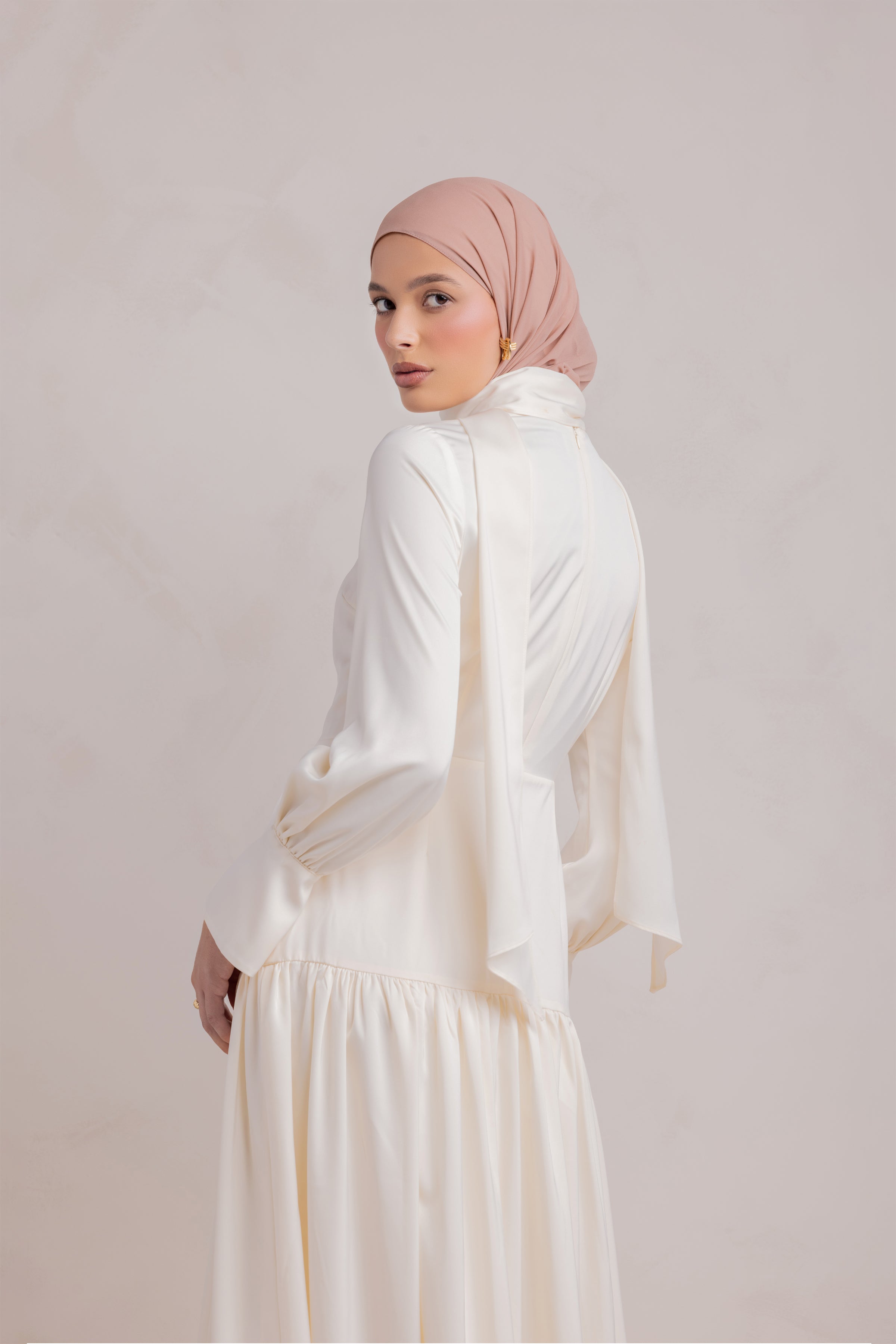 Nideen Maxi Dress - Off White - 11
