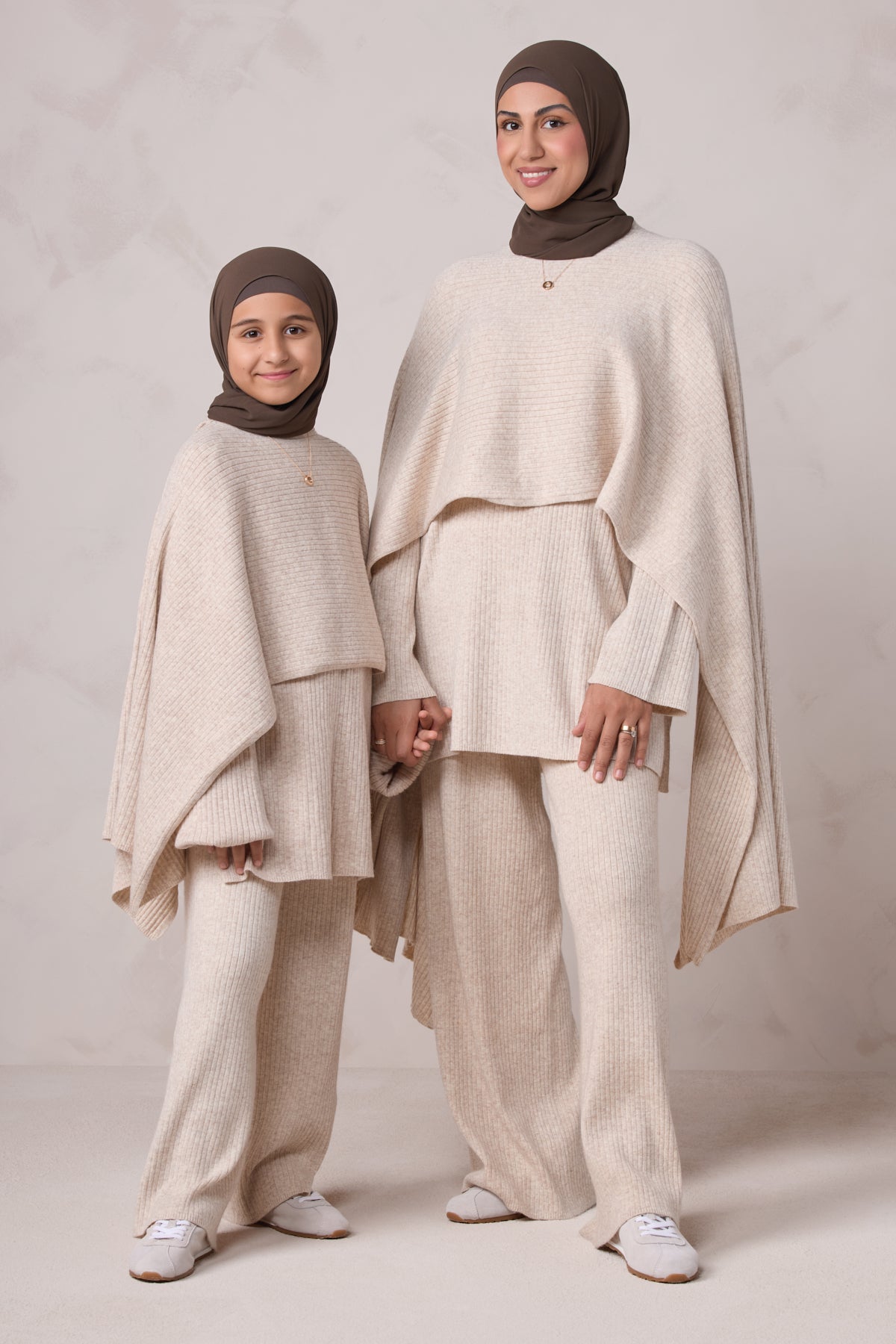 Deniz Kids Knit Matching Set - Almond